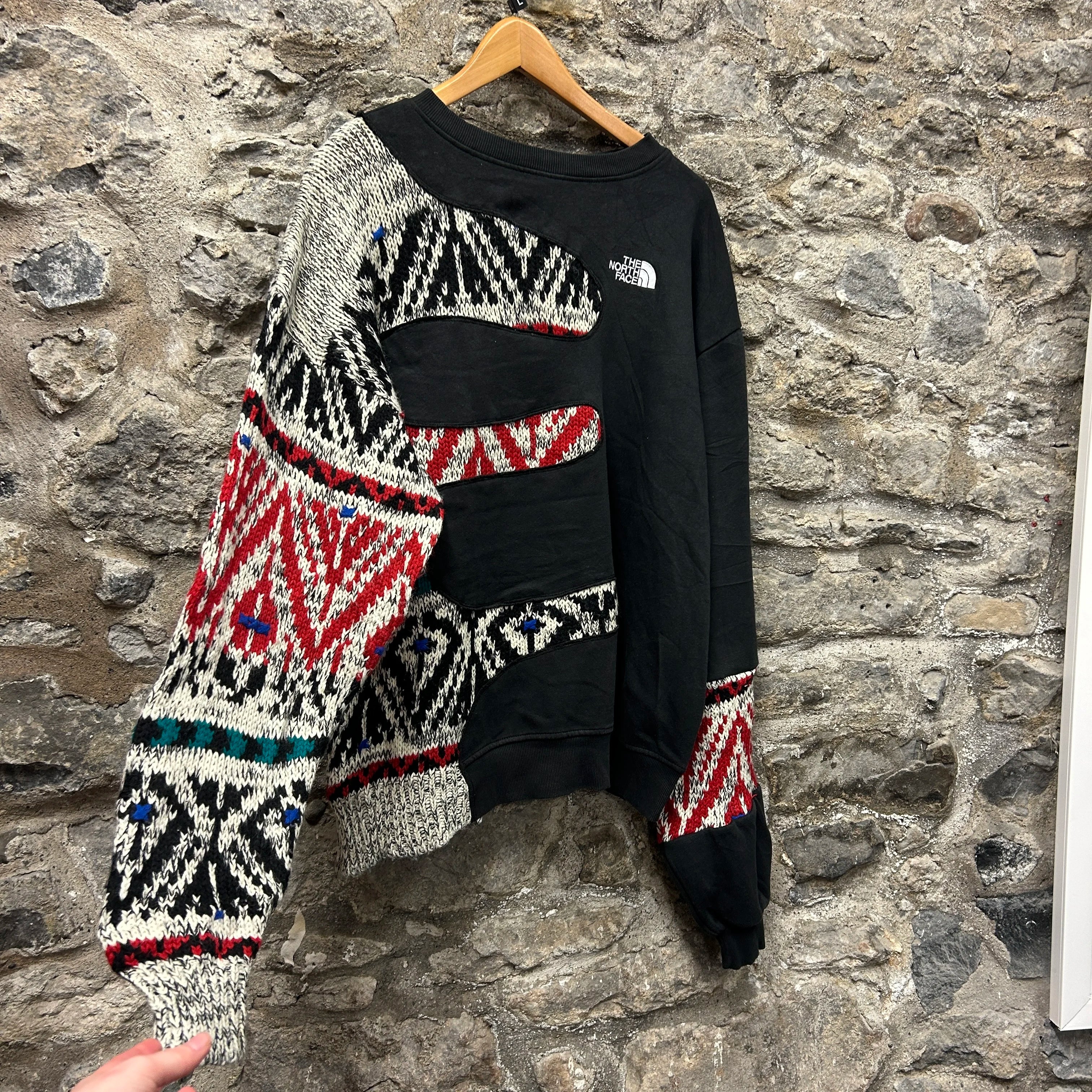 <p>The North Face Patterned Rework Sweatshirt</p>
