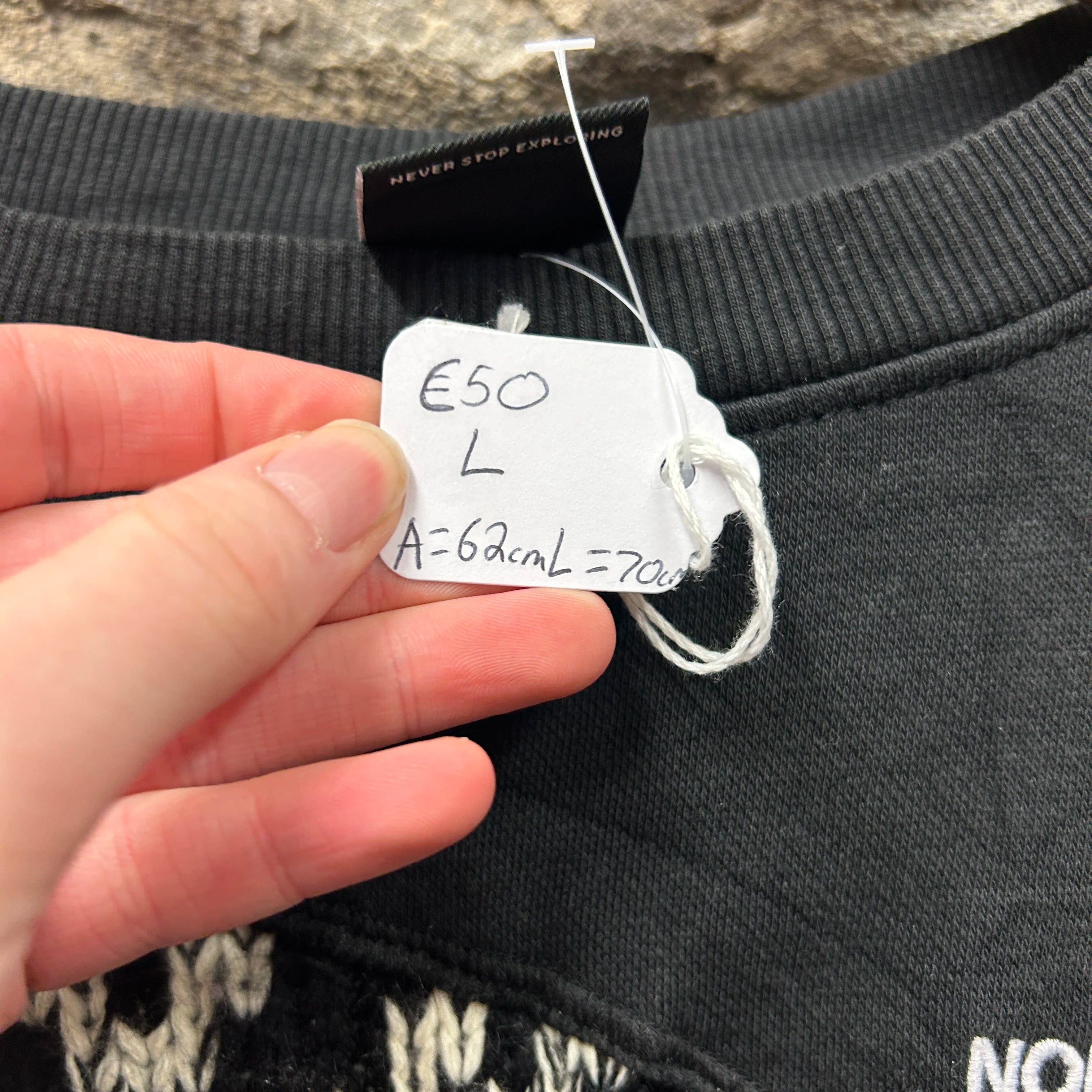 <p>The North Face Patterned Rework Sweatshirt</p>