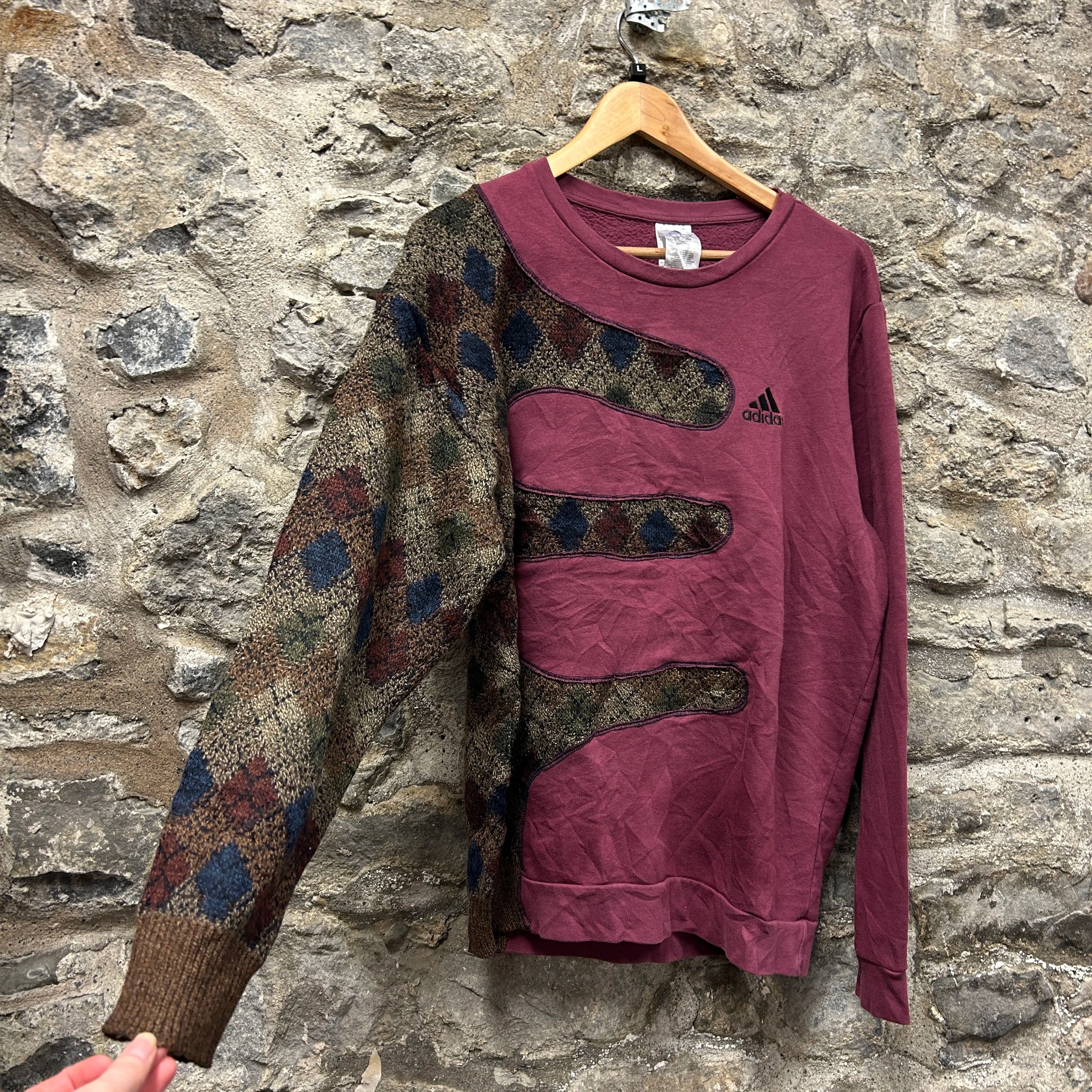 <p>Adidas Patterned Rework Sweatshirt</p>