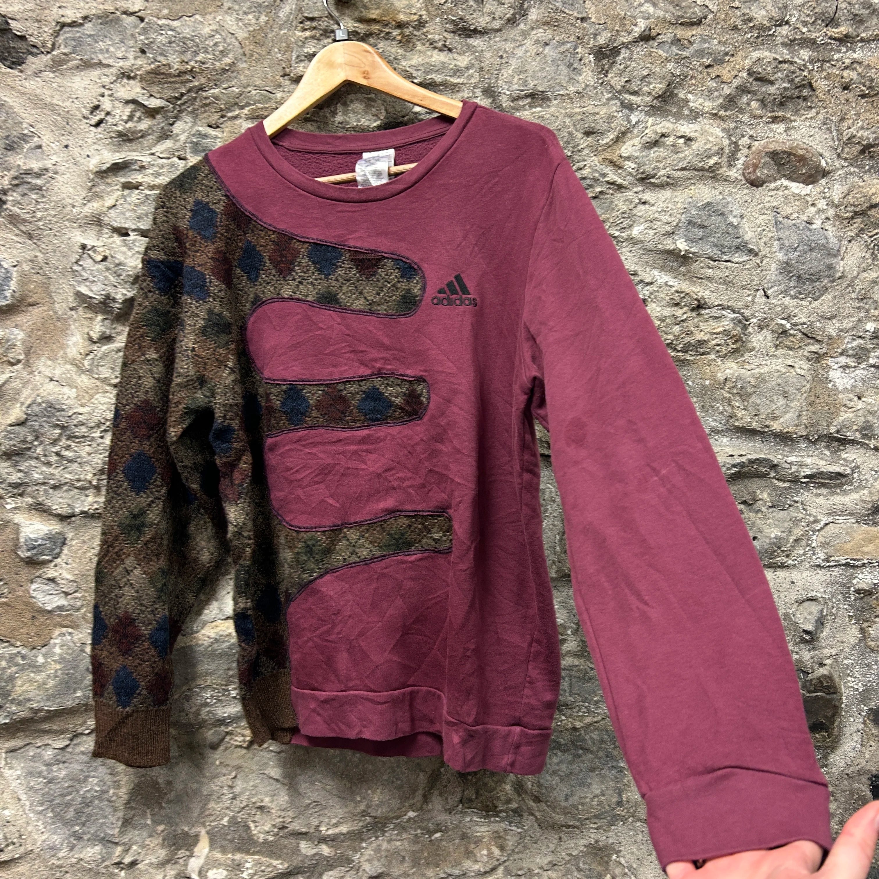 <p>Adidas Patterned Rework Sweatshirt</p>