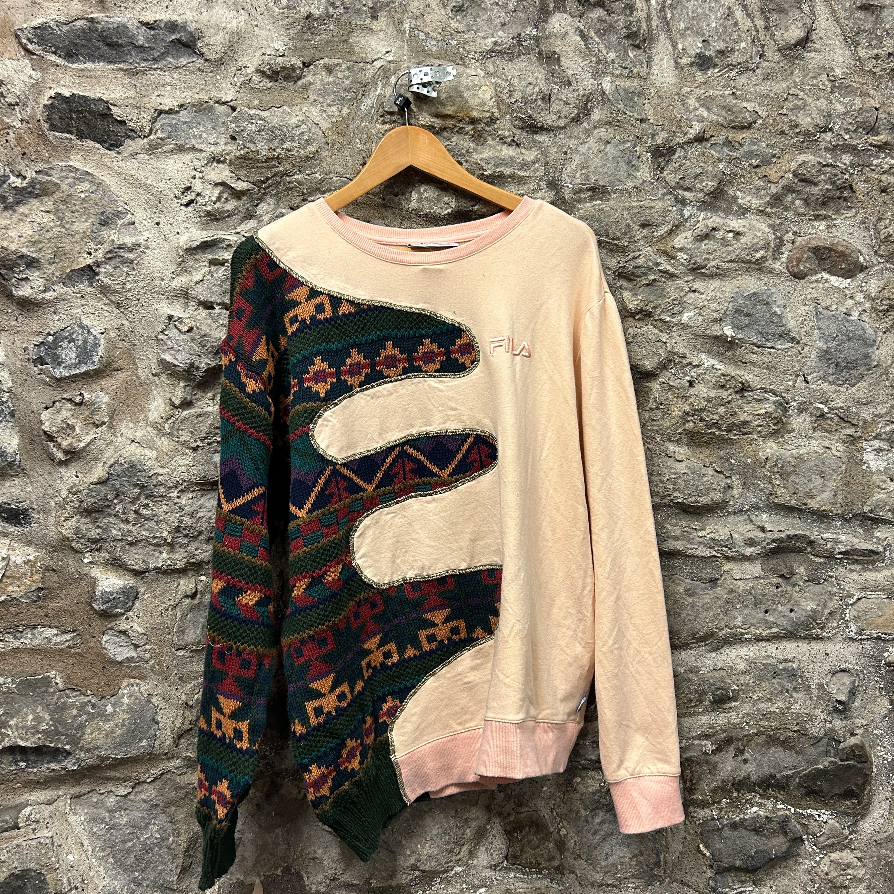 <p>Fila Patterned Rework Sweatshirt</p>