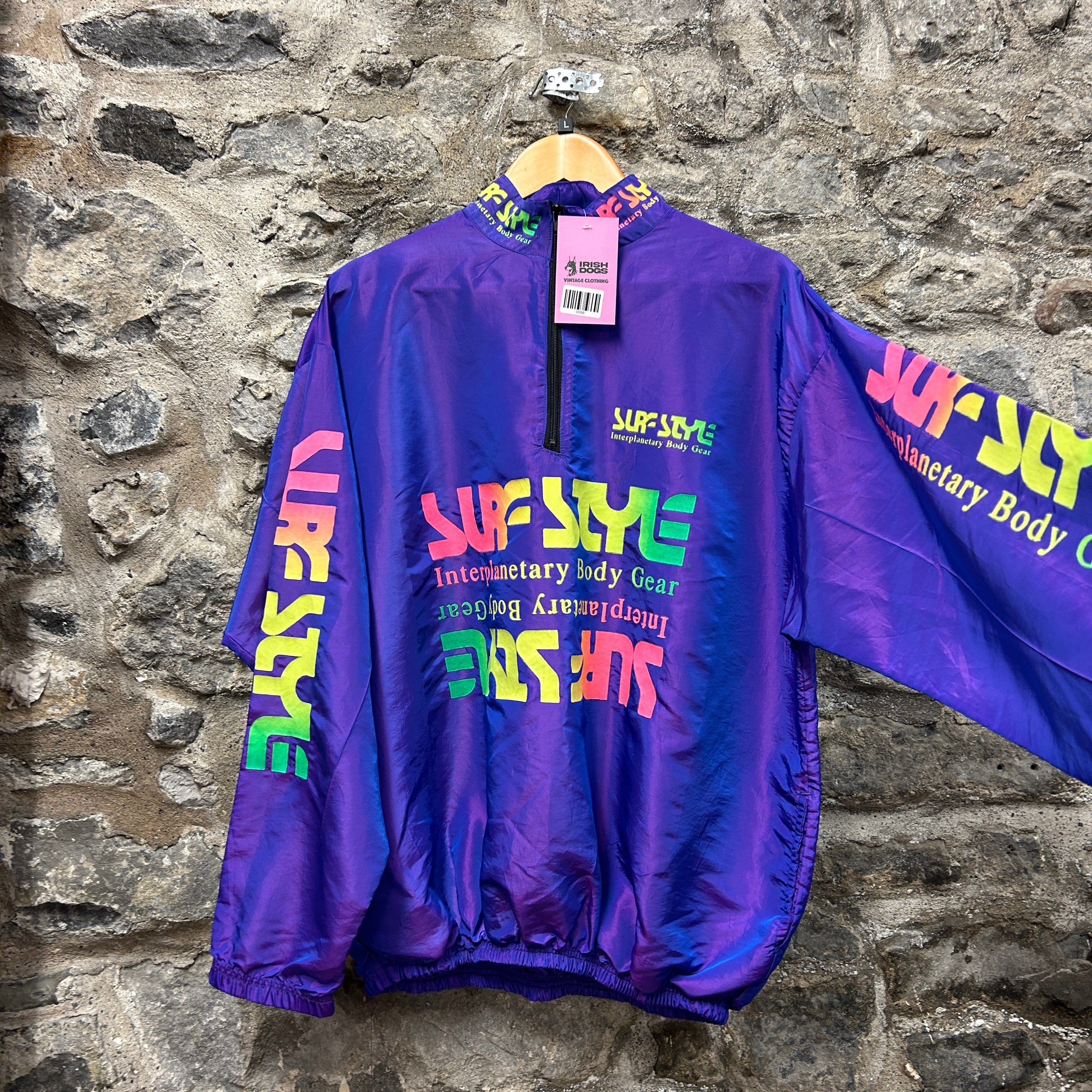 Vintage Surf Style Windbreaker Jacket