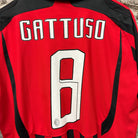 Vintage AC Milan Gattuso 2007/2008 Adidas Football Shirt