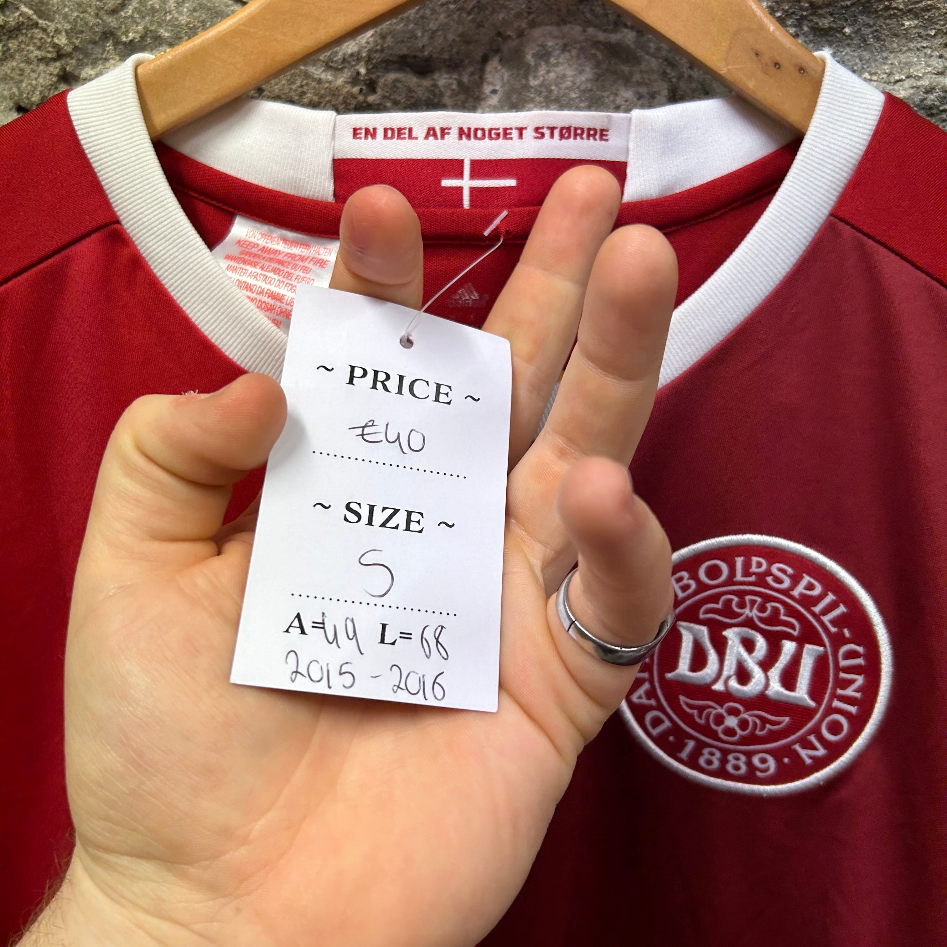 Denmark 2015/2016 Adidas Football Shirt