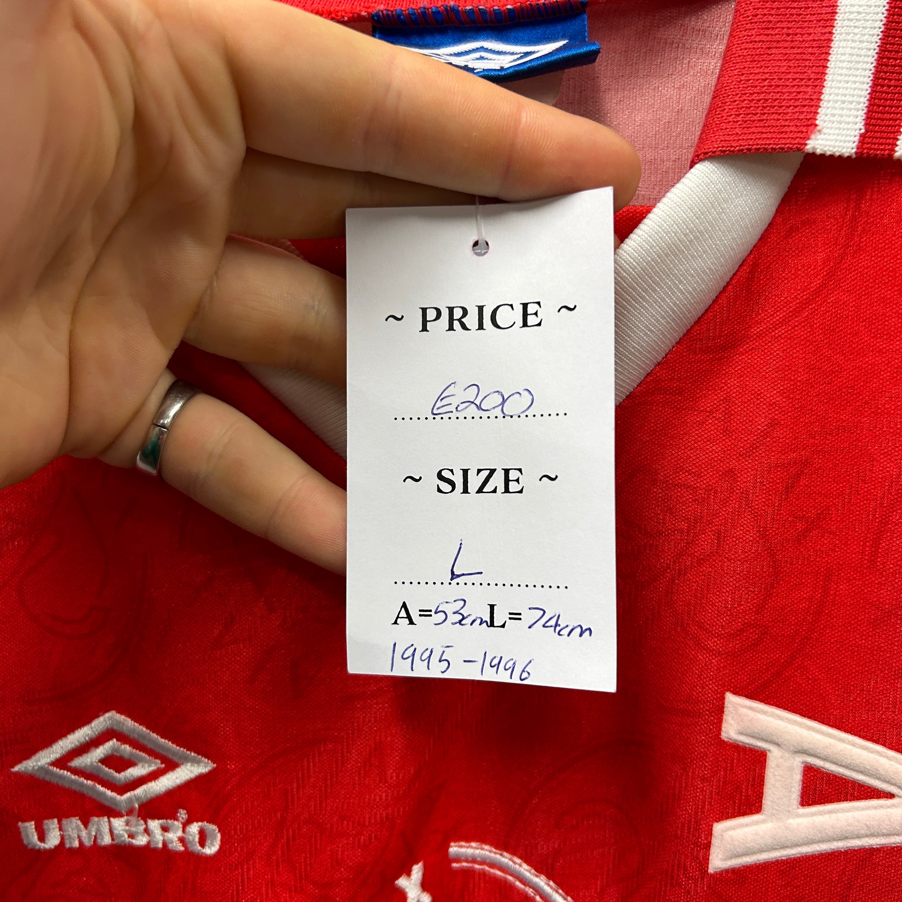 Vintage Ajax-1995/1996 Umbro Football Shirt