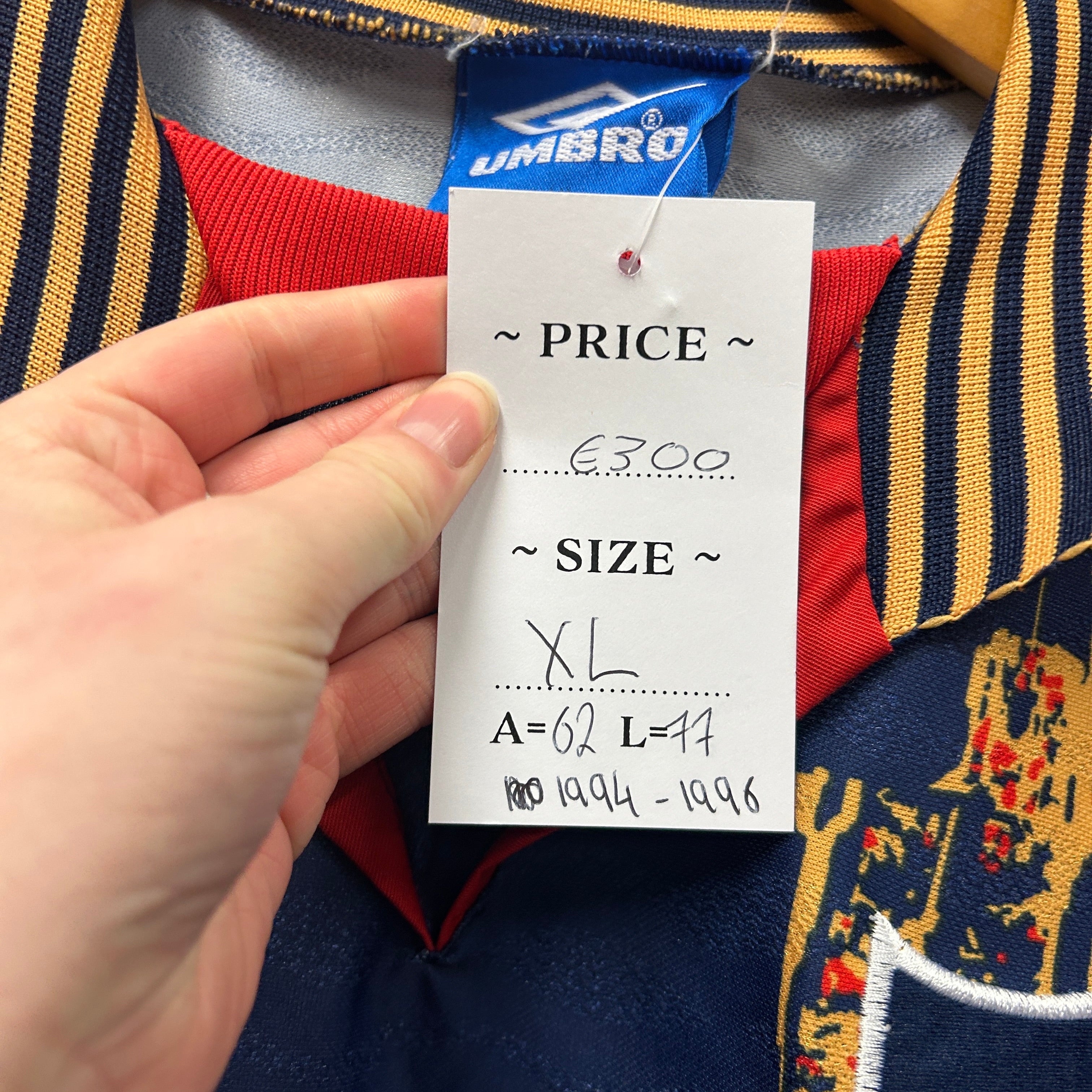 Vintage Aberdeen 1994-1996 Umbro Football Shirt