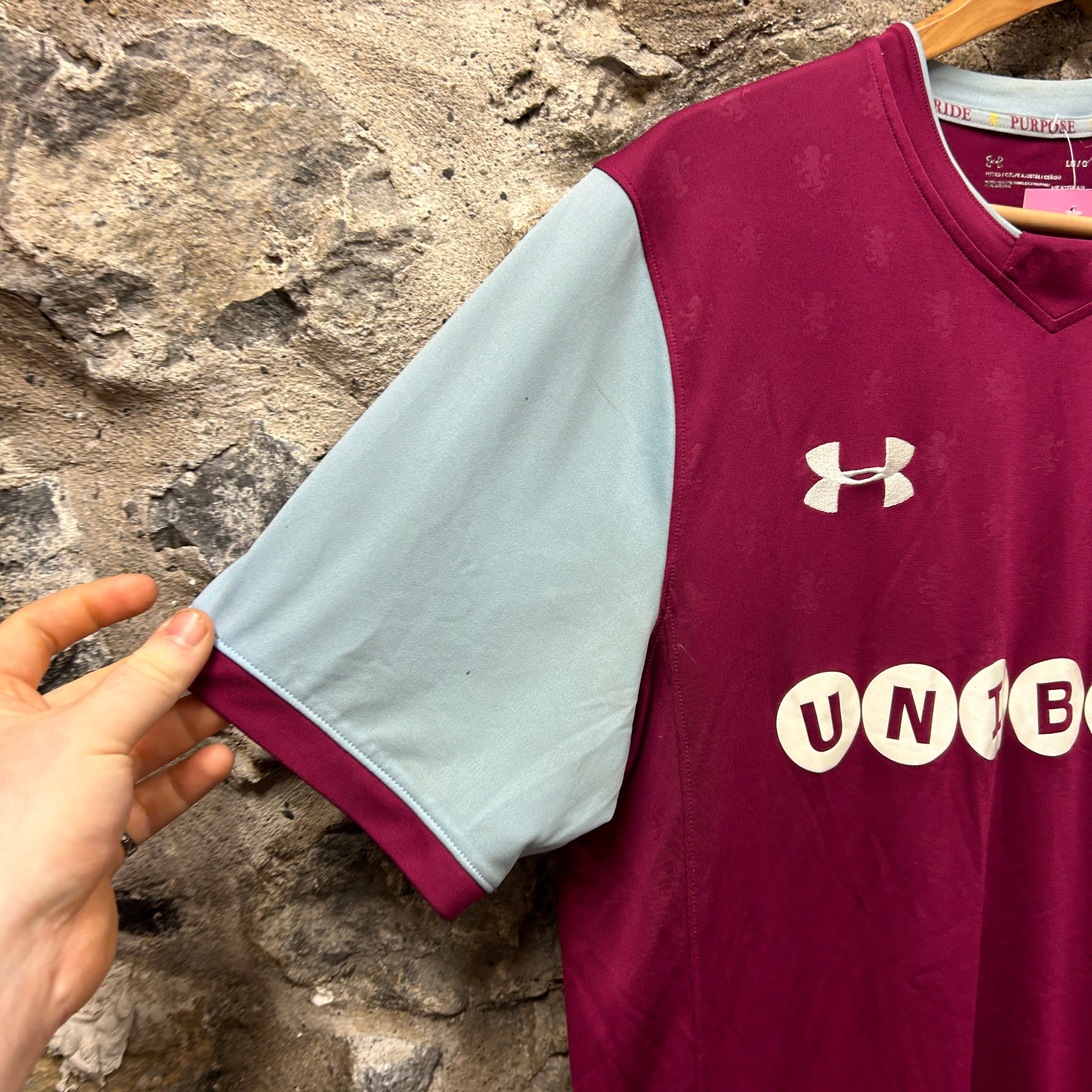 Aston Villa 2017/2018 Under Armour Football Shirt