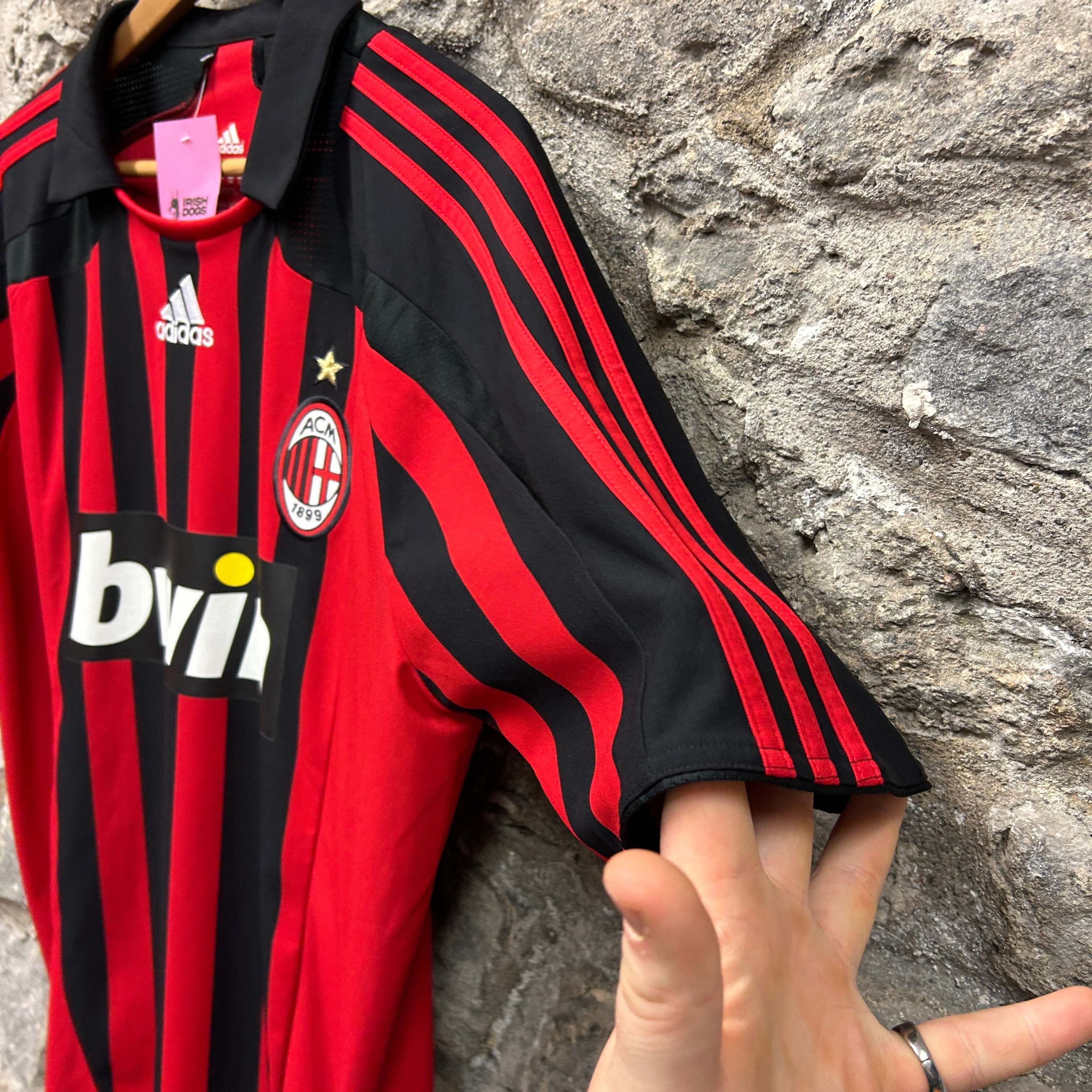 Vintage AC Milan Gattuso 2007/2008 Adidas Football Shirt