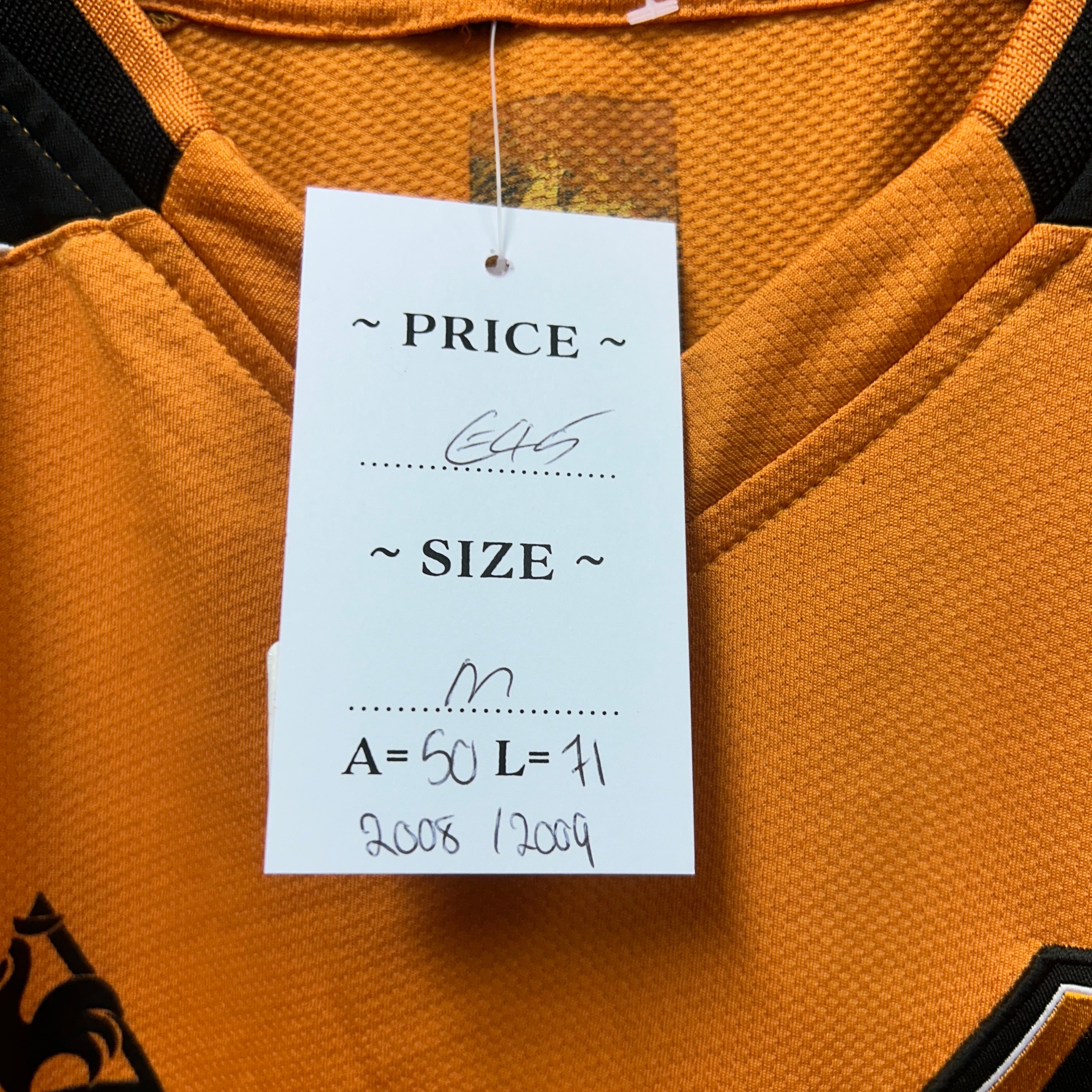 Wolves 2008/2009 Le Coq Sportif Football Shirt