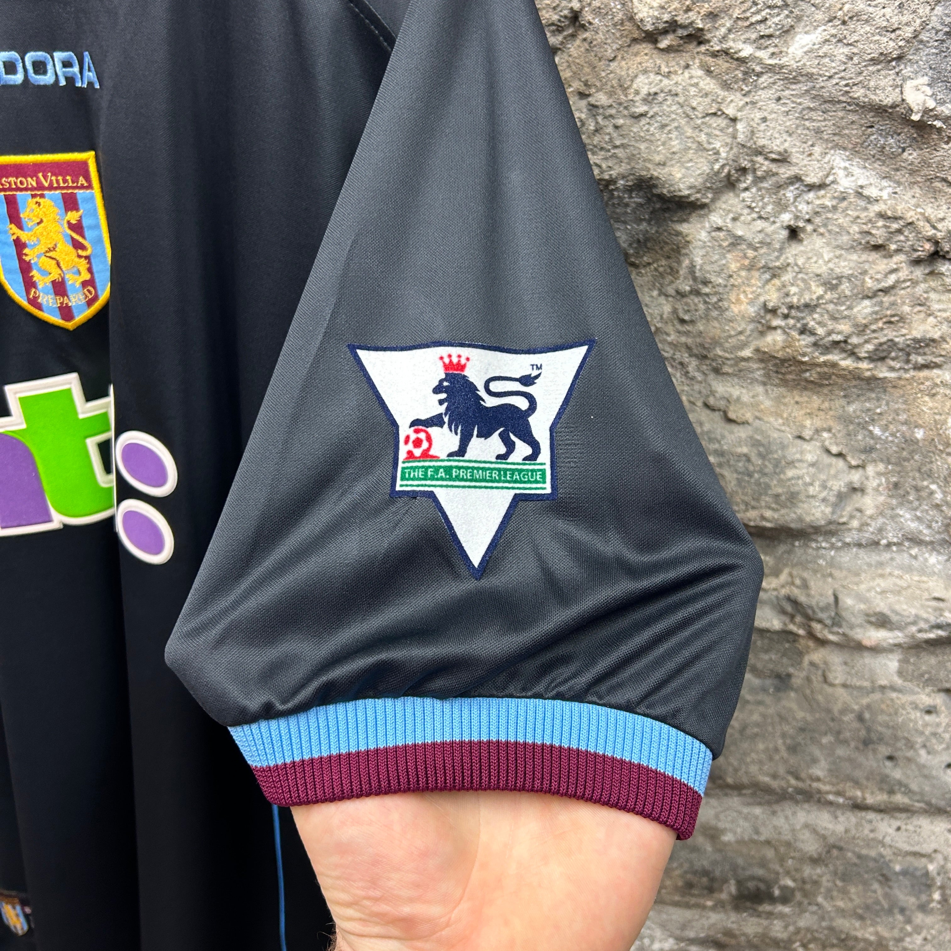Aston Villa Ginola 2000-2001 Diadora Football Shirt