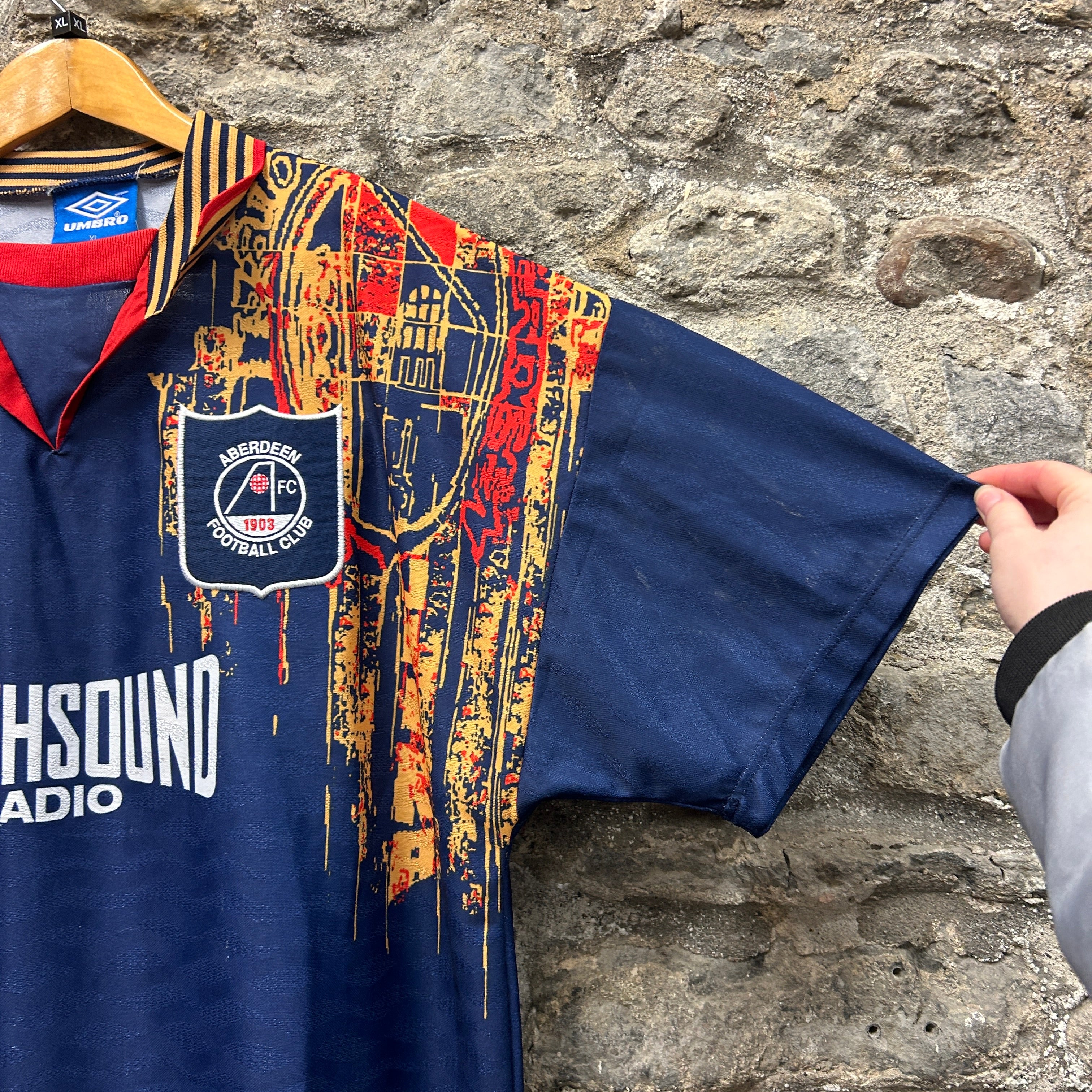 Vintage Aberdeen 1994-1996 Umbro Football Shirt