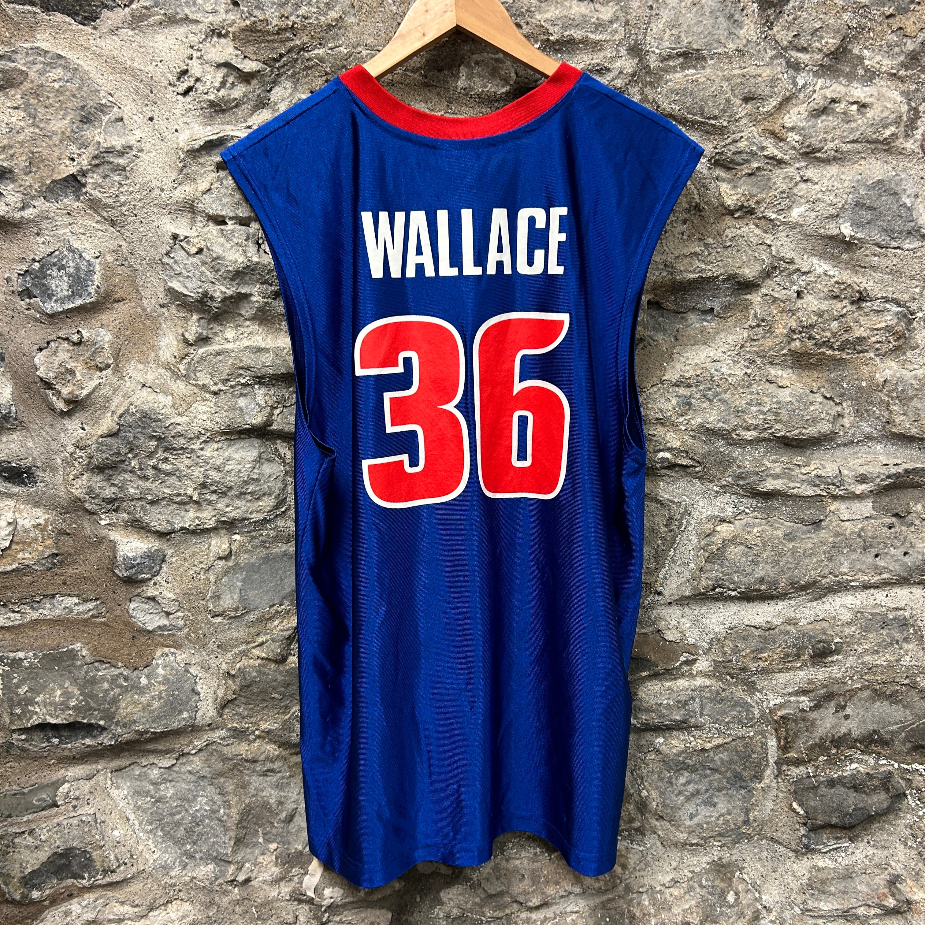 Vintage Detroit Pistons Ben Wallace Nba Basketball Jersey