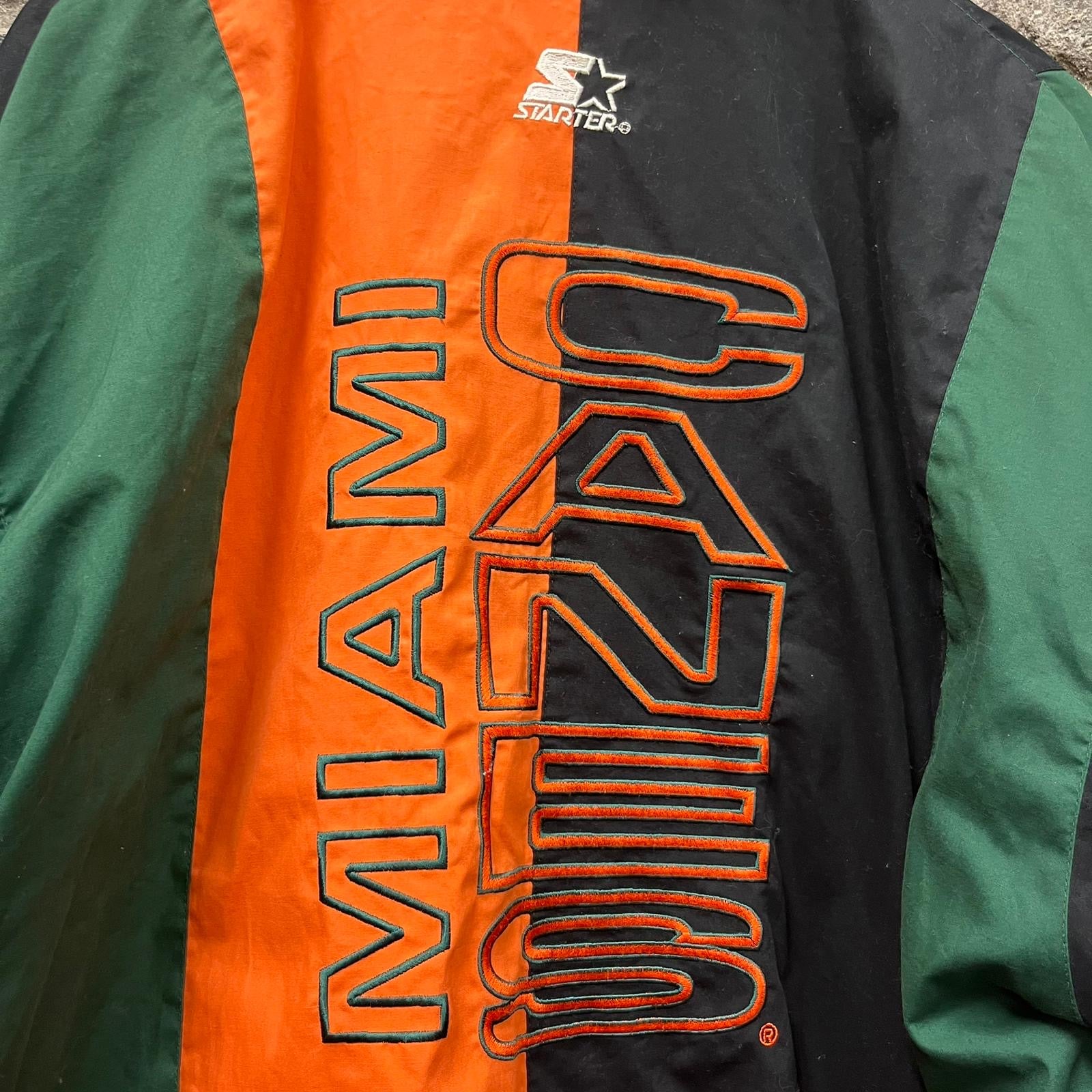 Vintage Miami University Hurricanes Starter Jacket