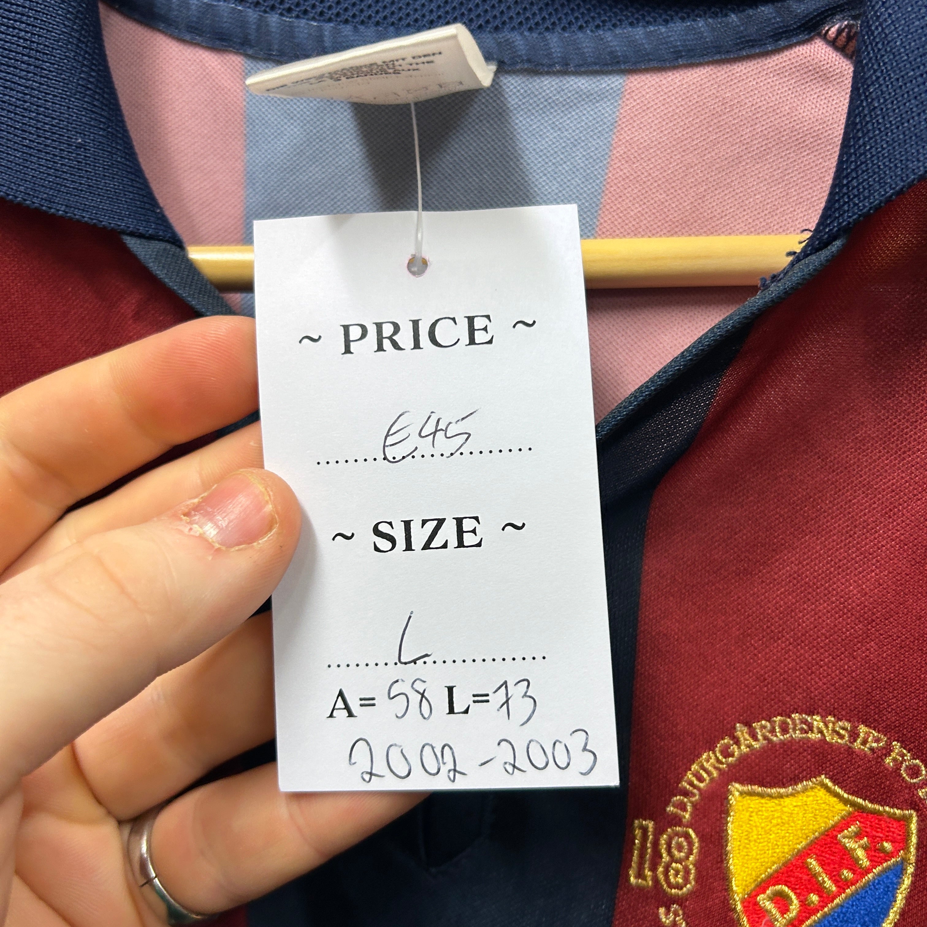 Vintage Djurgårdens 2002/2003 Adidas Football Shirt