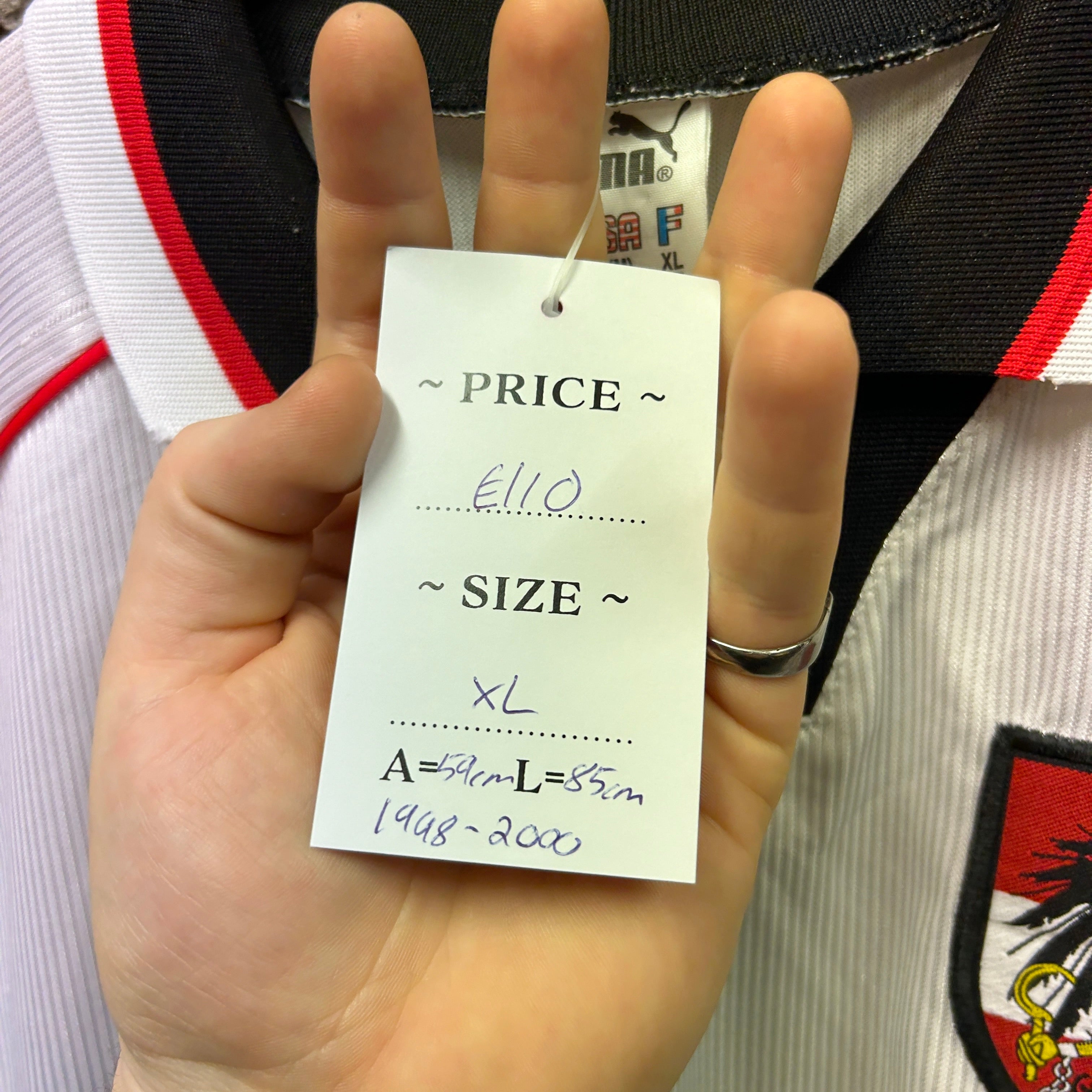 Austria 1998/2000 Puma Football Shirt