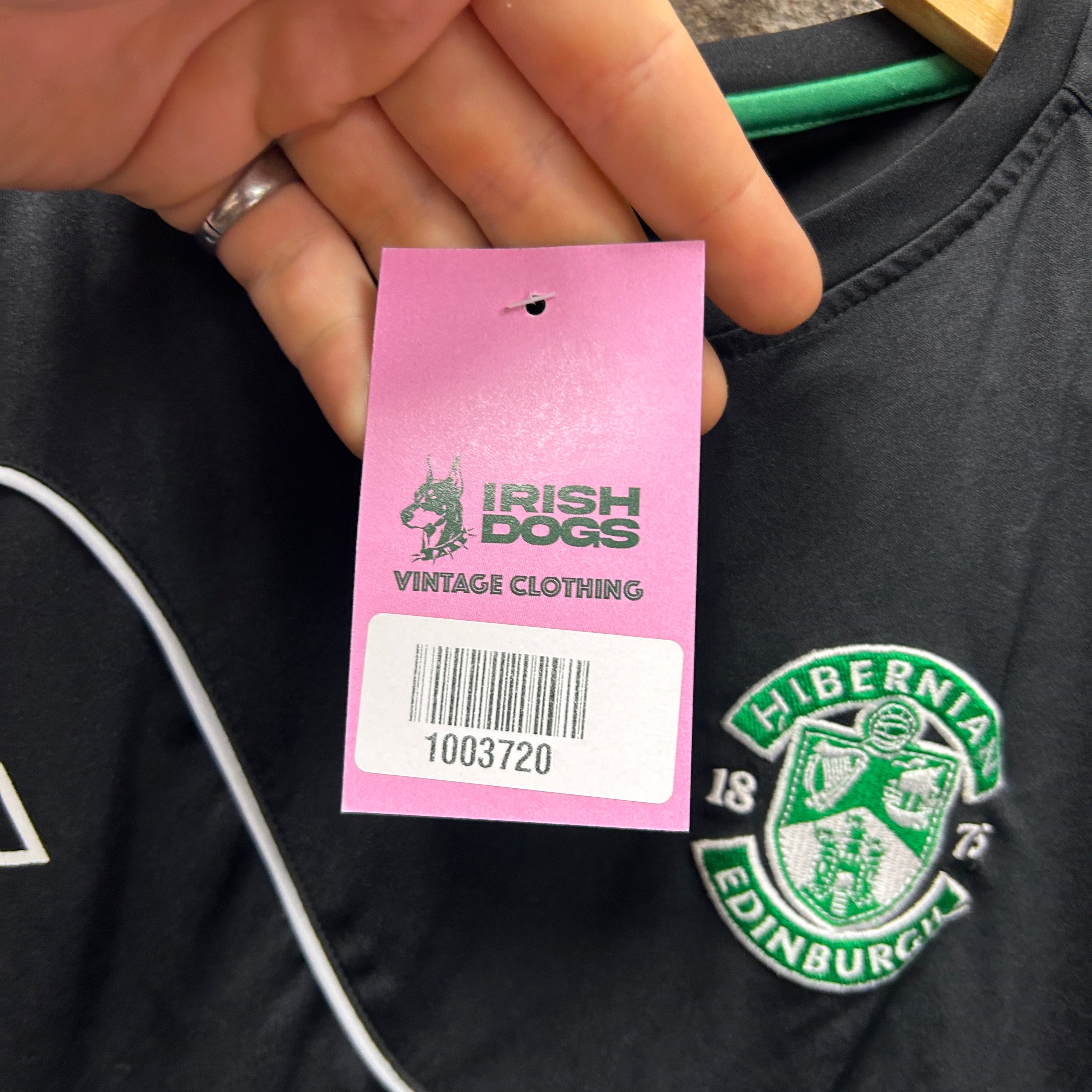 Vintage Hibernian 2002-2003 Le Coq Sportif Football Shirt