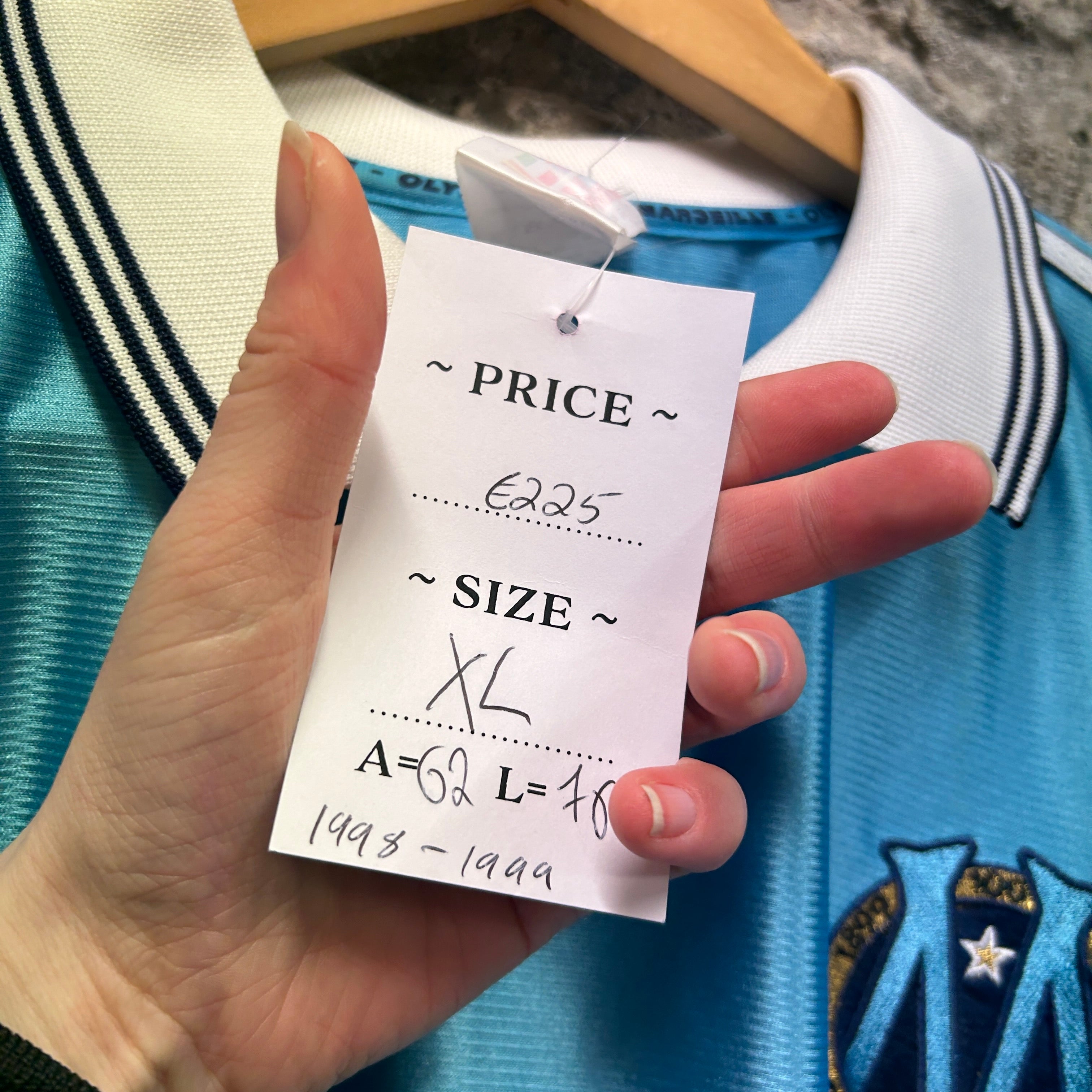 Vintage Marseille 1998-1999Adidas Football Shirt