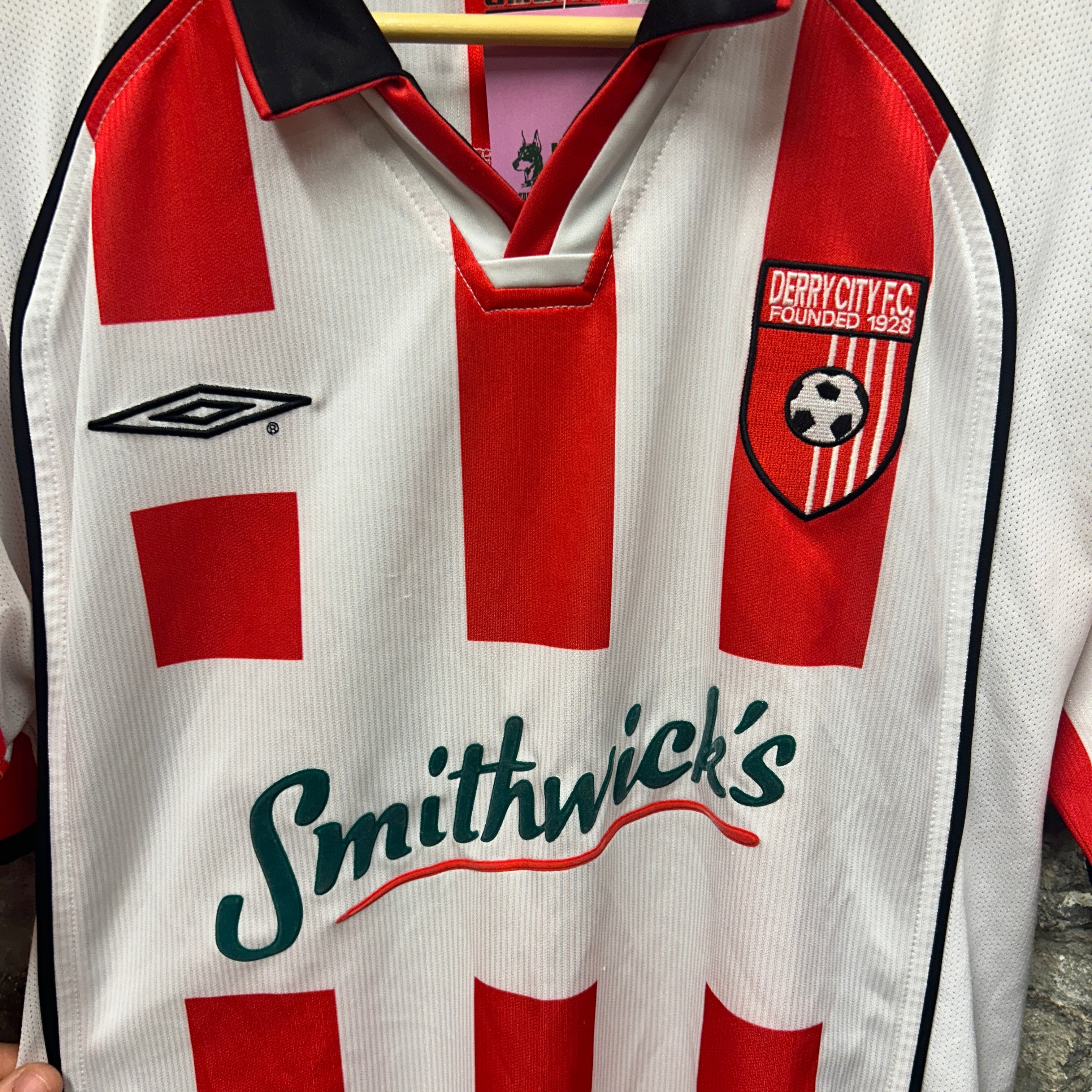 Derry City Fc 2004-2005 Umbro Football Shirt