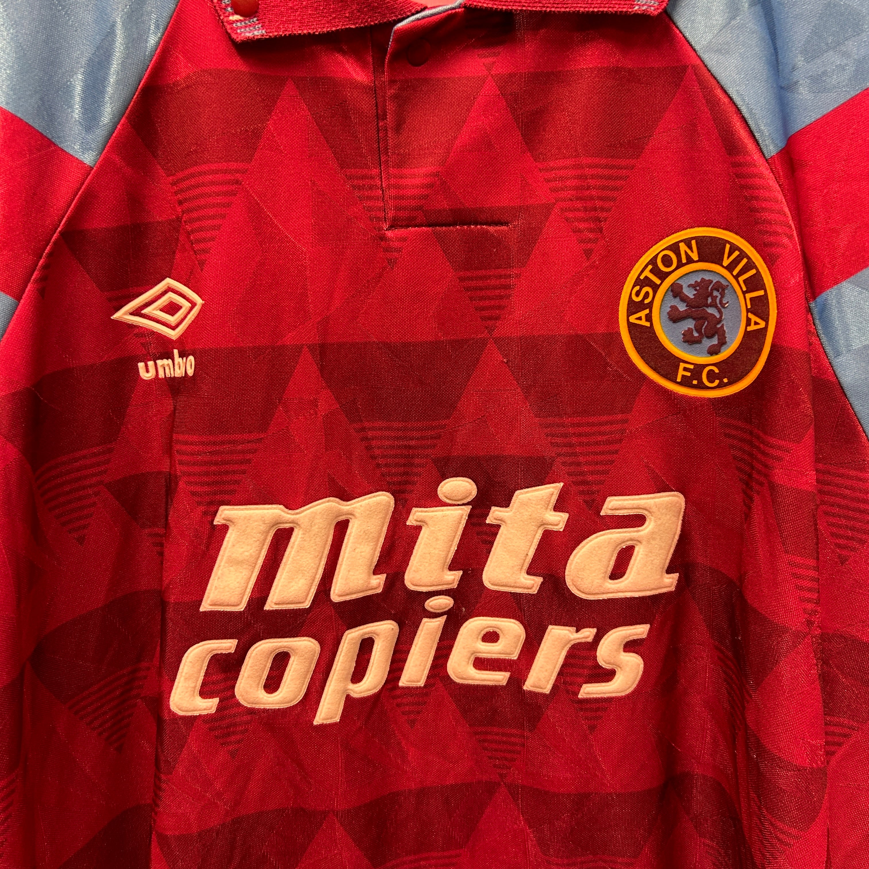 Aston Villa 1990 Umbro Football Shirt