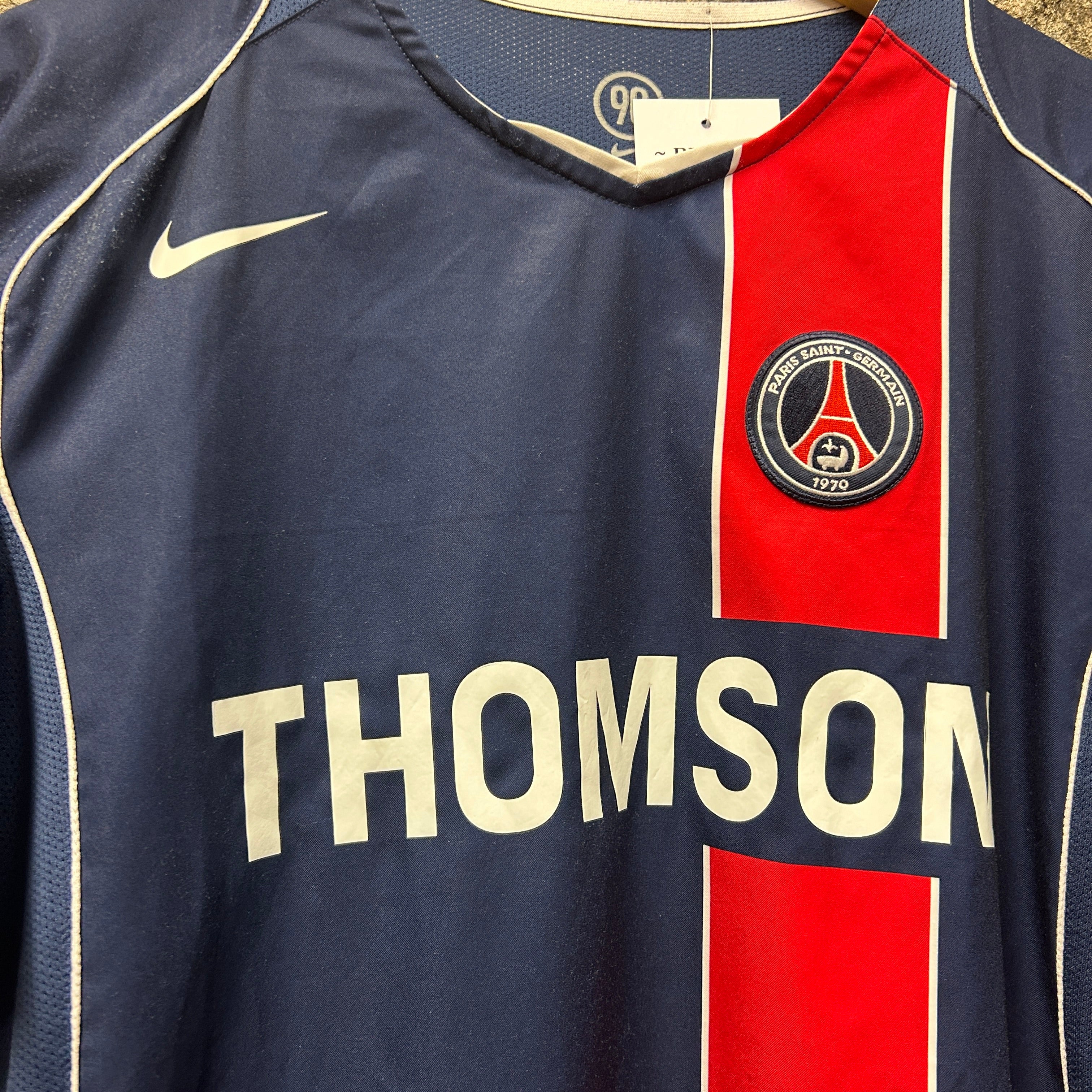 Vintage PSG 2004-2005 Nike Football Shirt