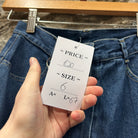 Vintage Denim Skirt with Design