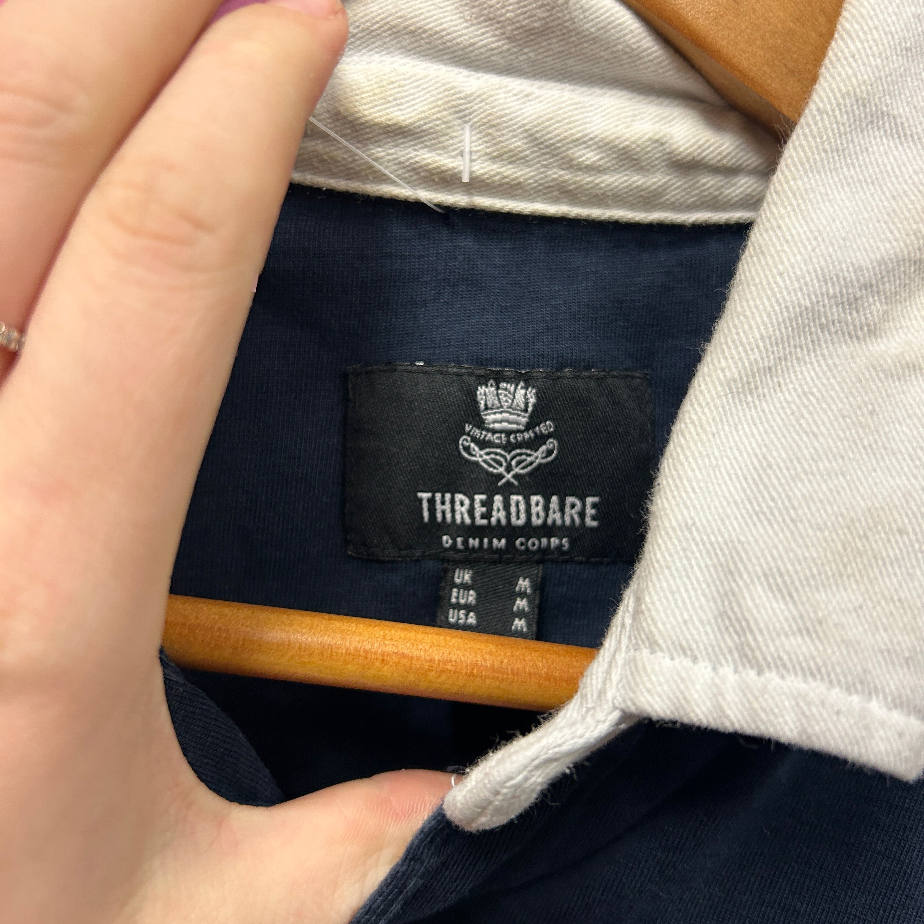 Threadbare Denim Corps Rugby Shirt