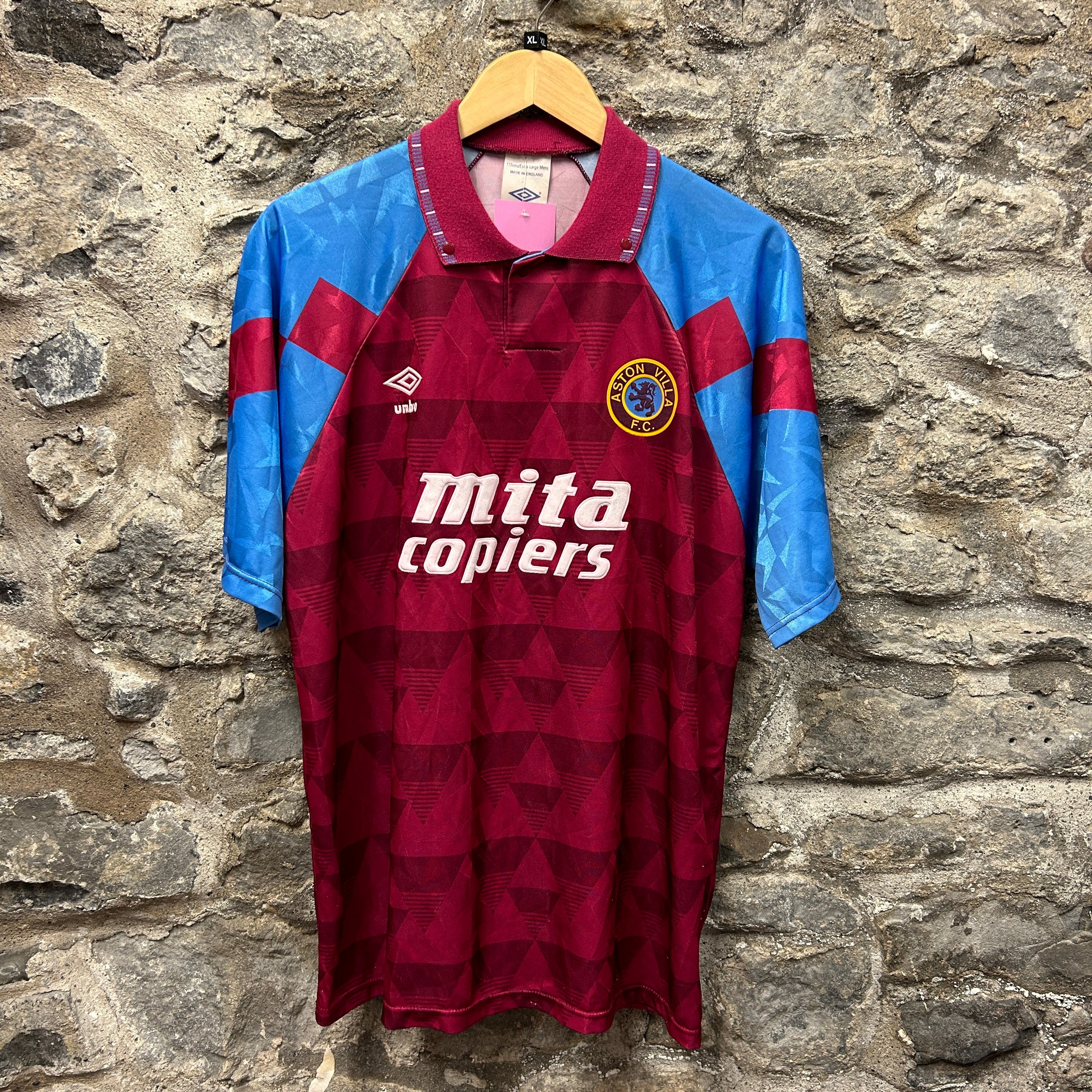 Aston Villa 1990 Umbro Football Shirt