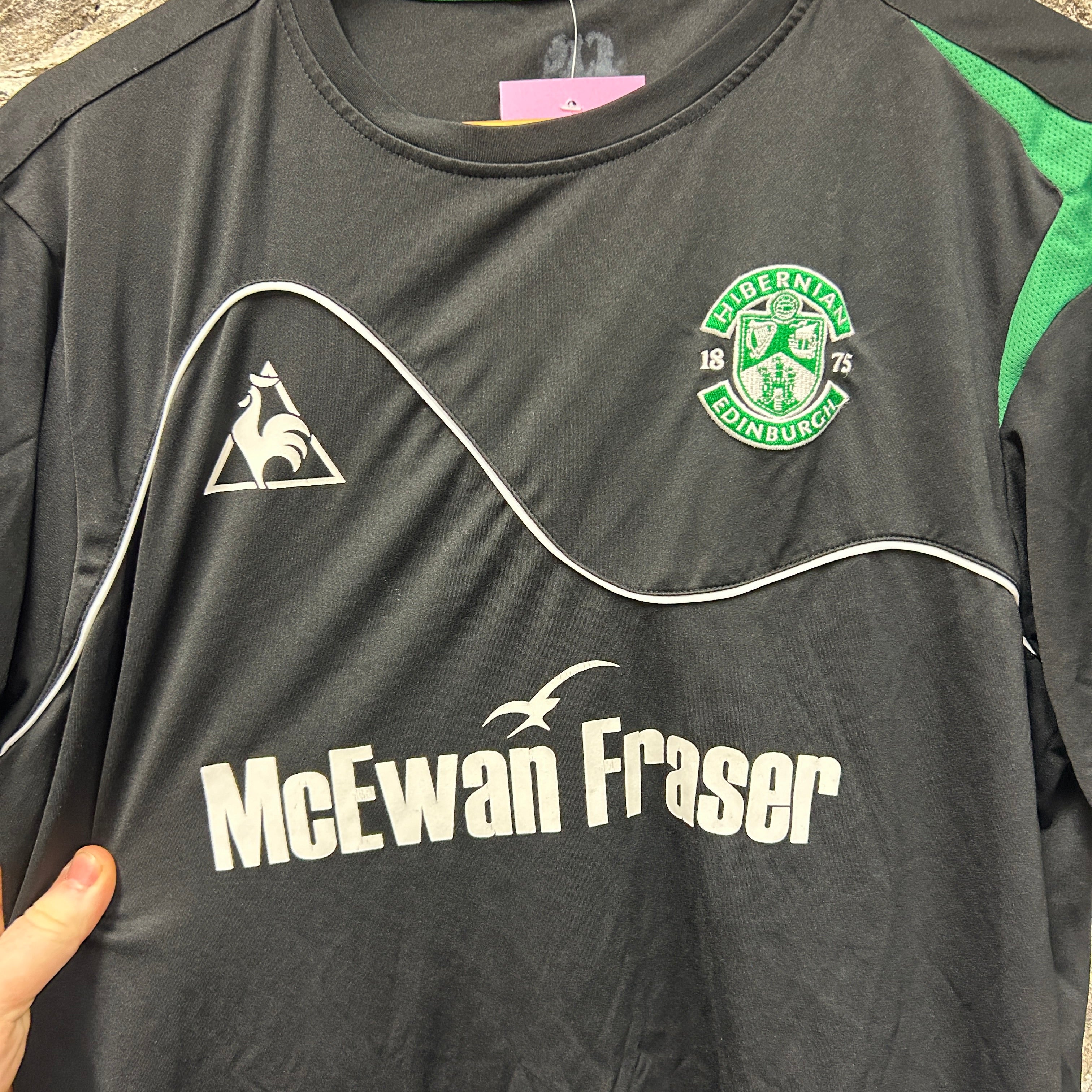 Vintage Hibernian 2002-2003 Le Coq Sportif Football Shirt