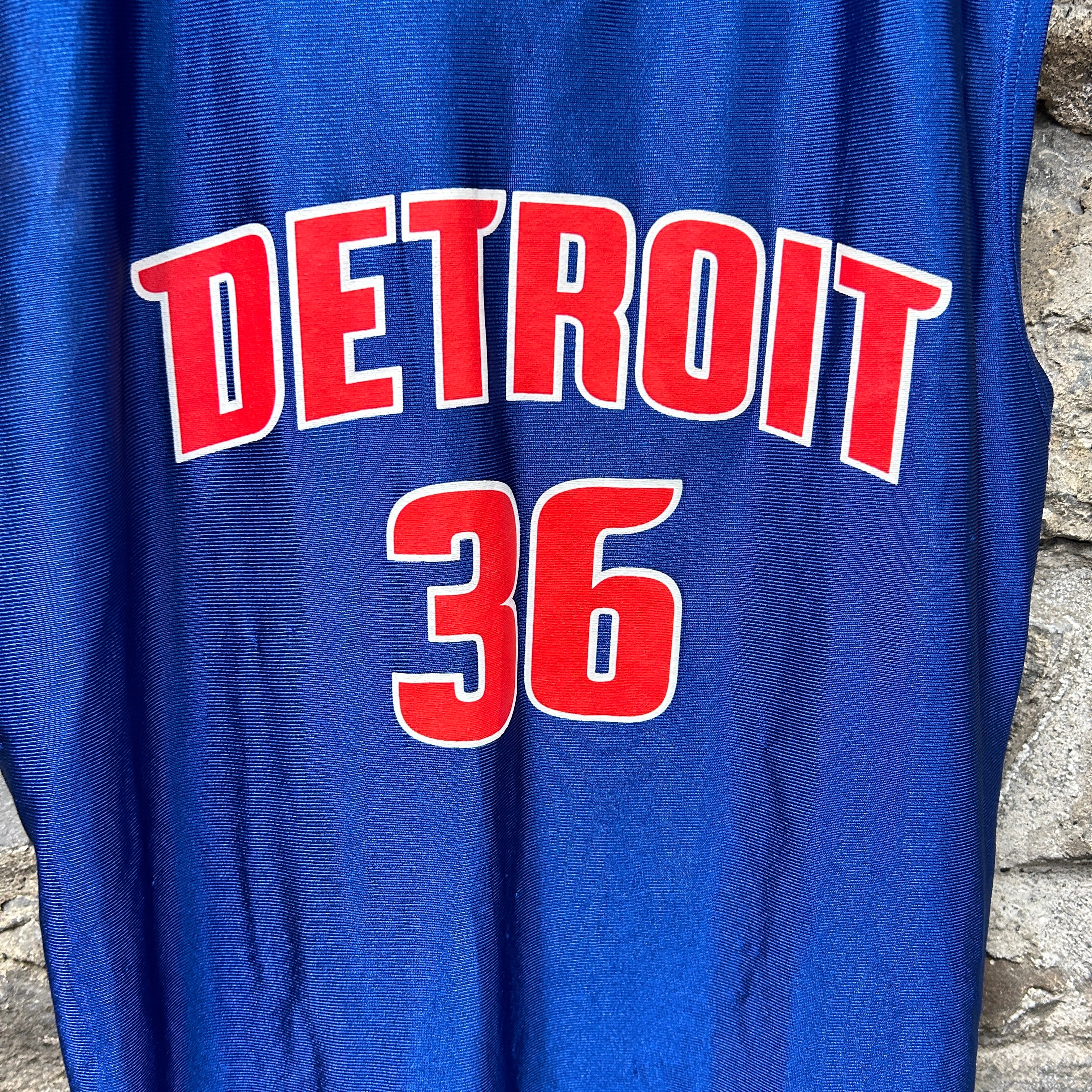 Vintage Detroit Pistons Ben Wallace Nba Basketball Jersey