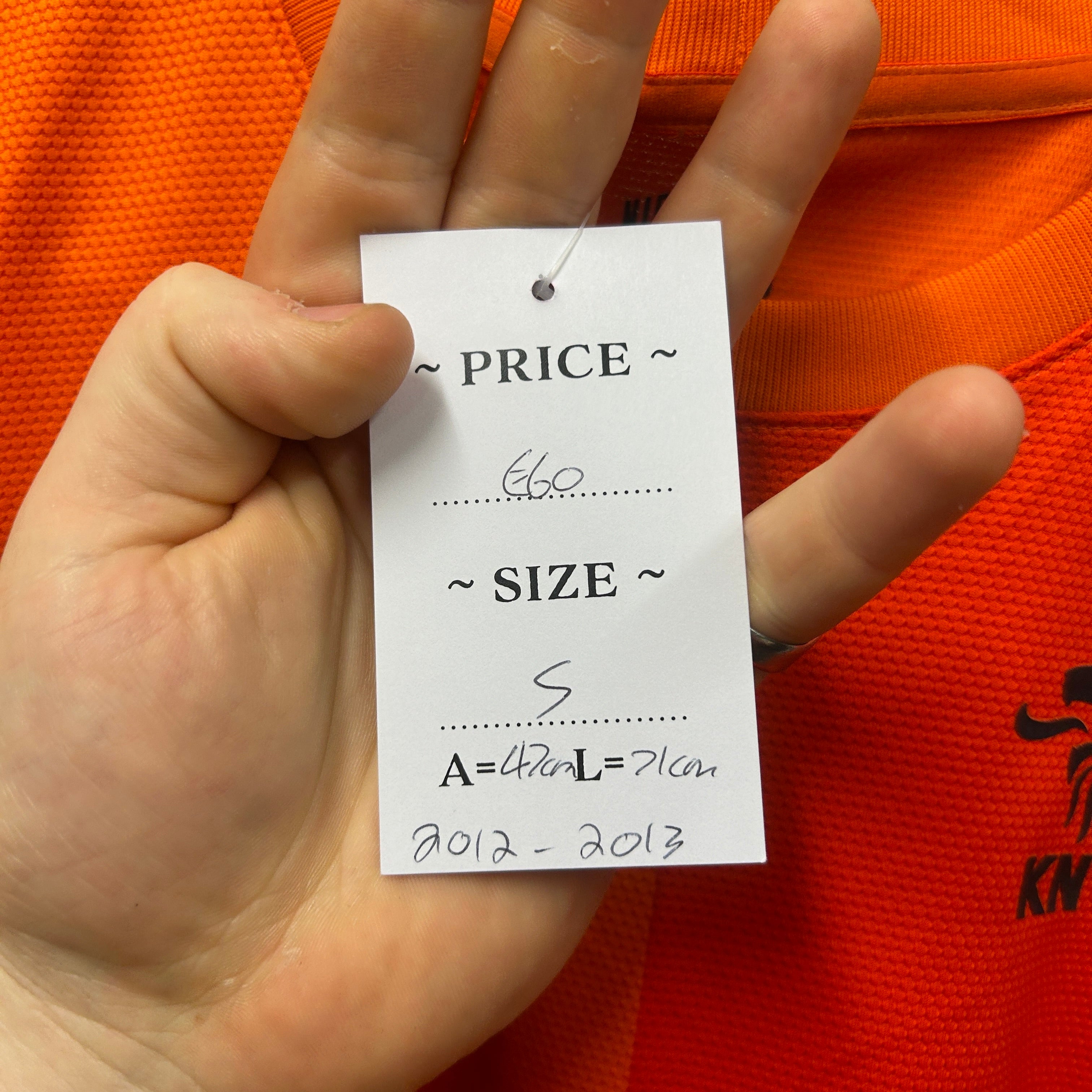 Netherlands 2012/2013 Nike Football Shirt