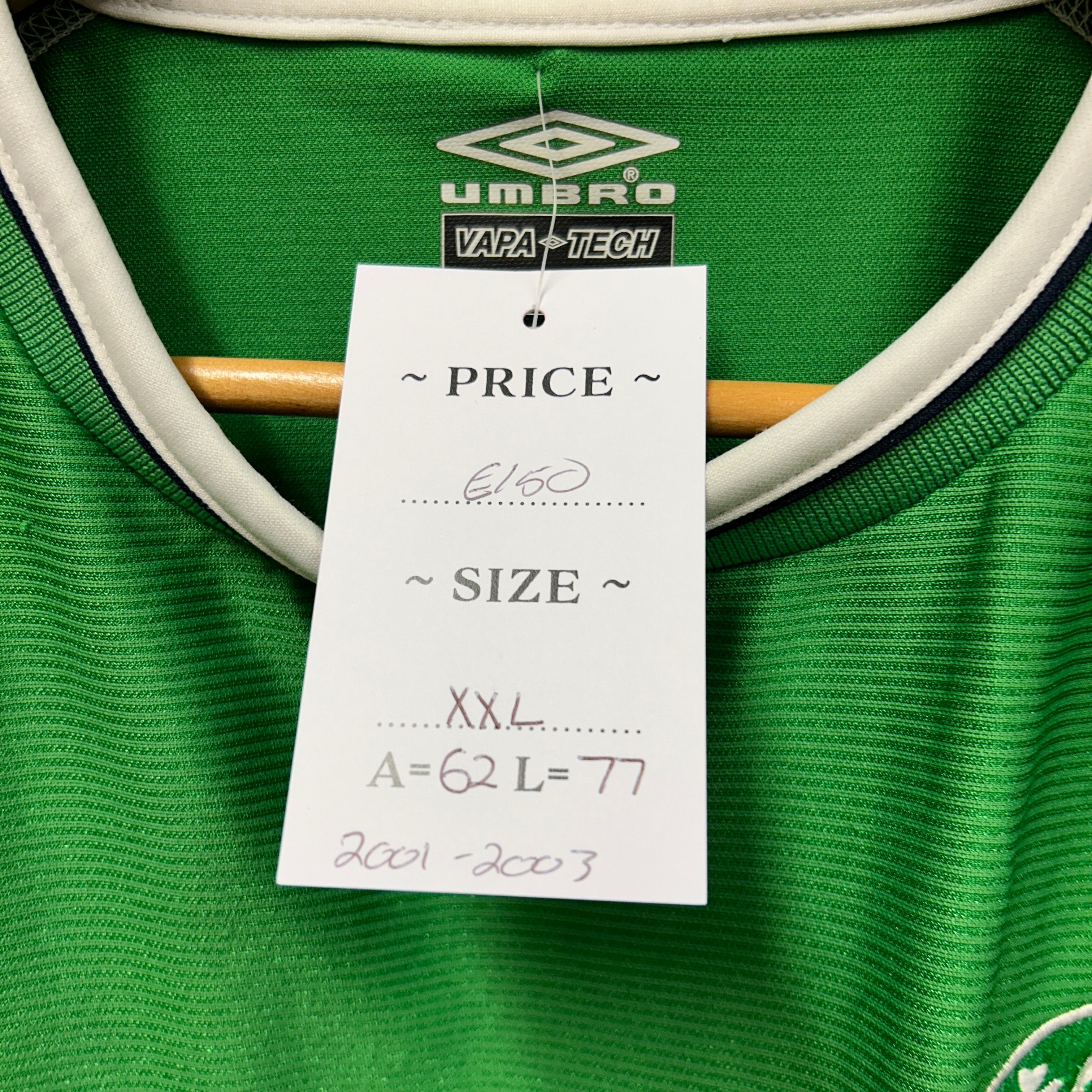 Ireland 2001-2003 Umbro Football Shirt