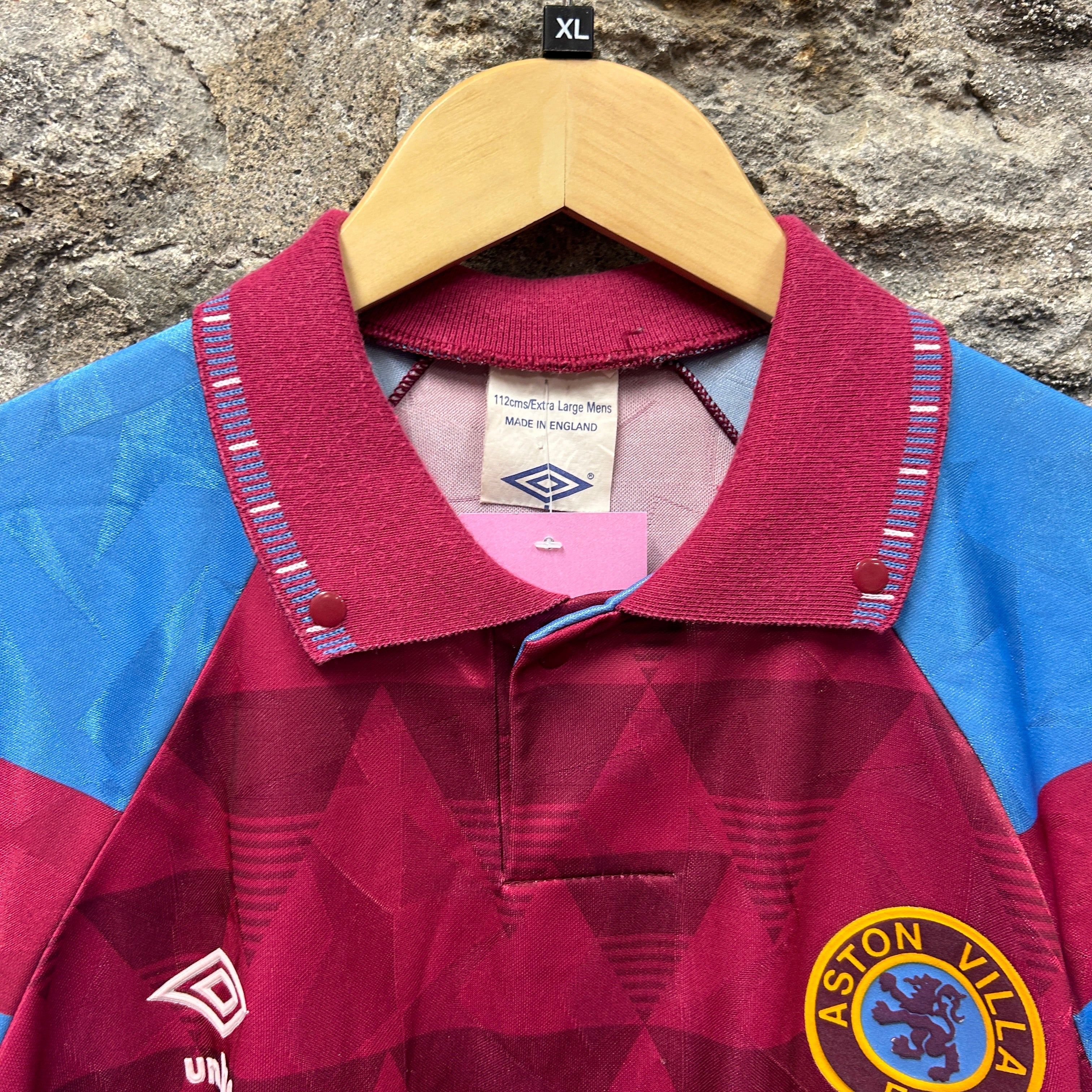 Aston Villa 1990 Umbro Football Shirt