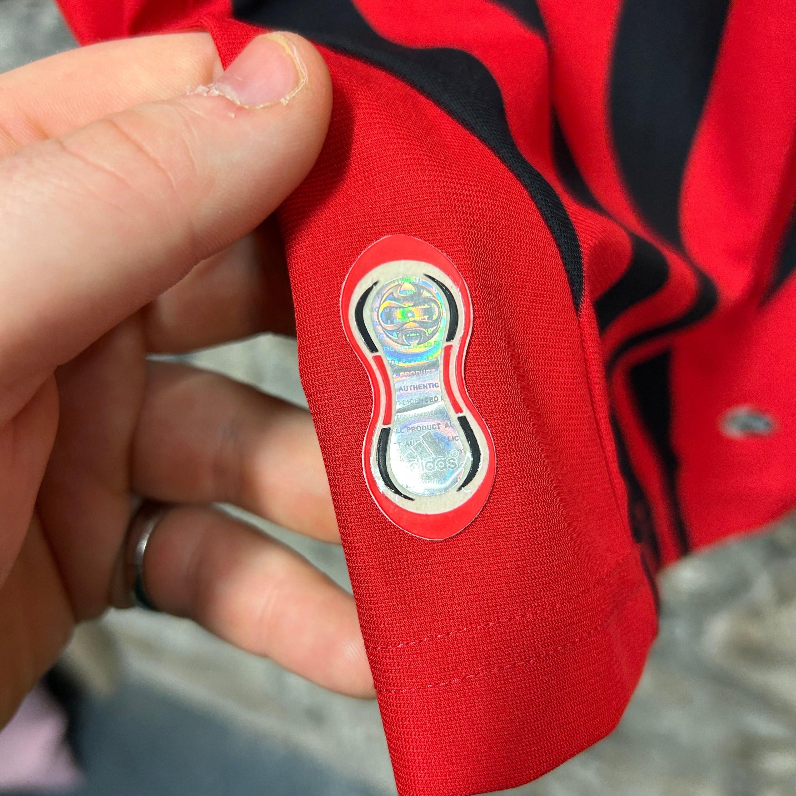 Vintage AC Milan Gattuso 2007/2008 Adidas Football Shirt