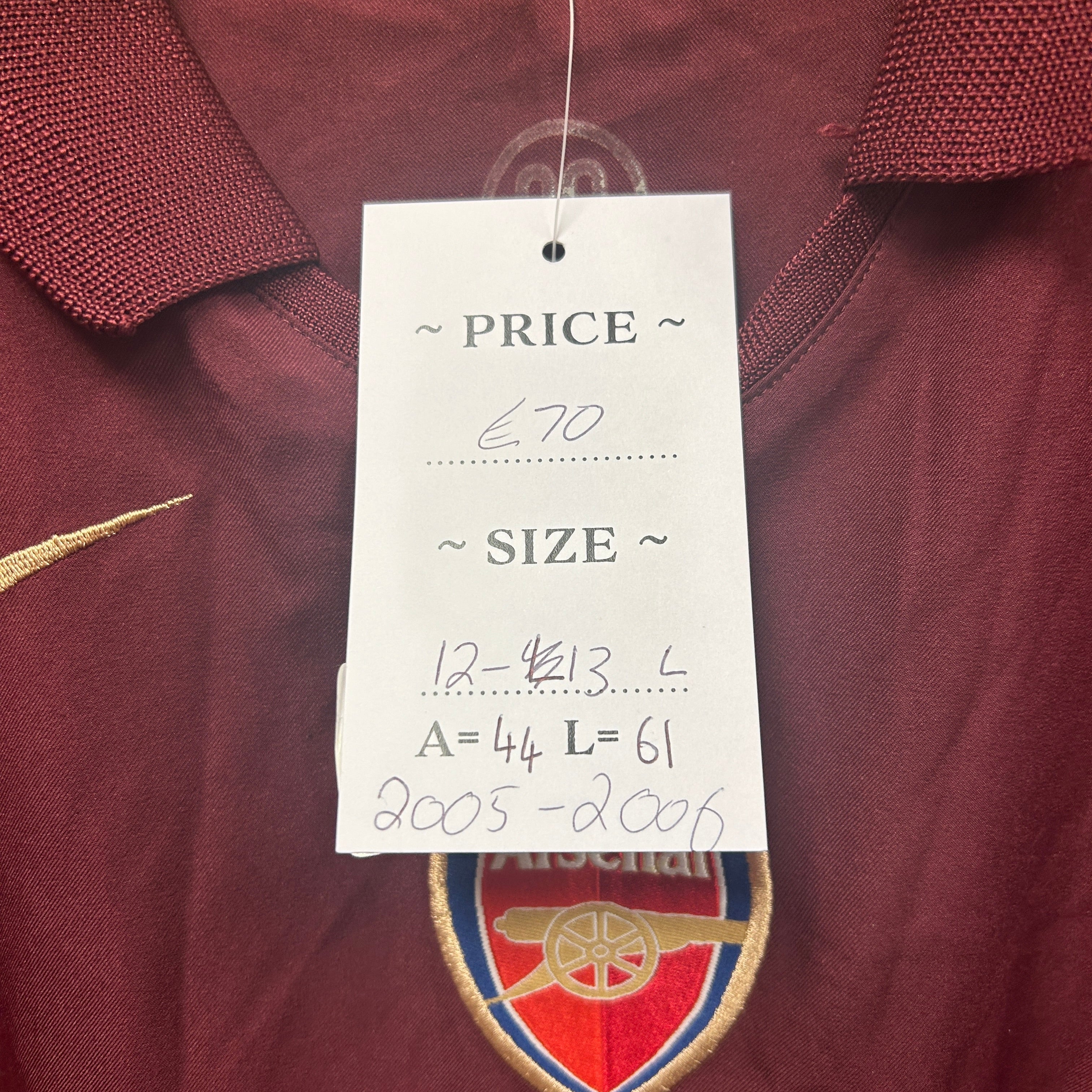 Arsenal 2005/2006 Nike Football Shirt