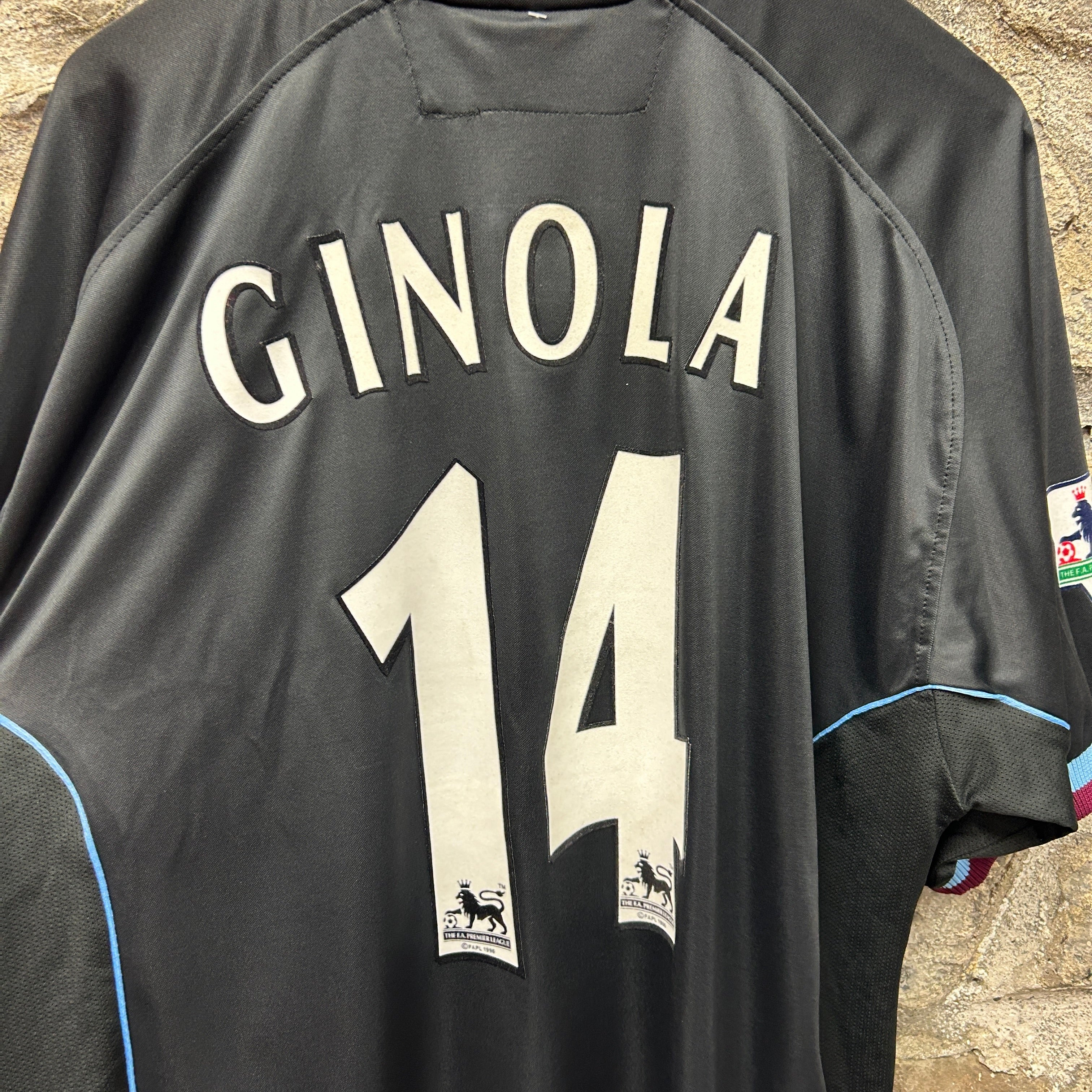 Aston Villa Ginola 2000-2001 Diadora Football Shirt