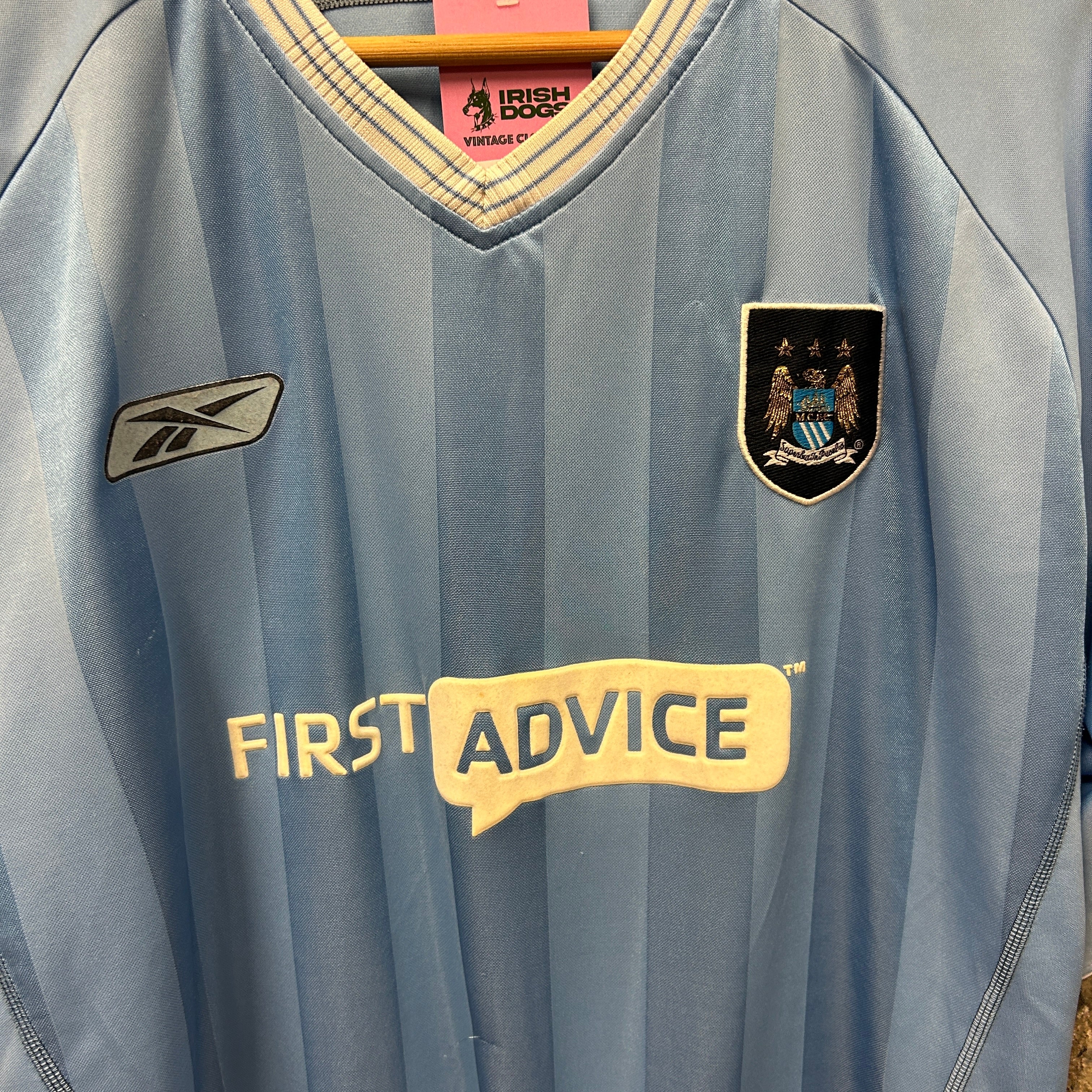 Manchester City 2003/2004 Reebok Football Shirt