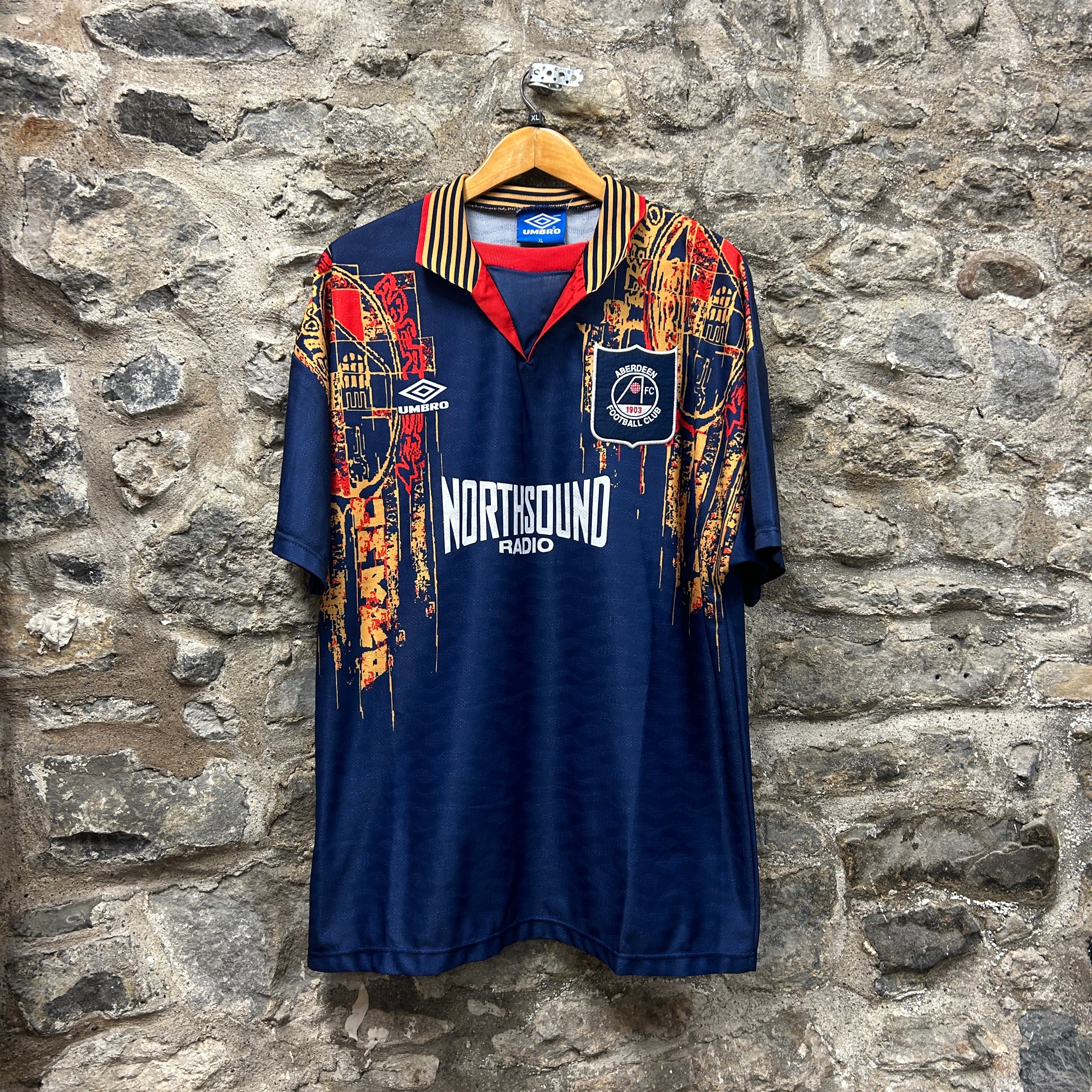 Vintage Aberdeen 1994-1996 Umbro Football Shirt